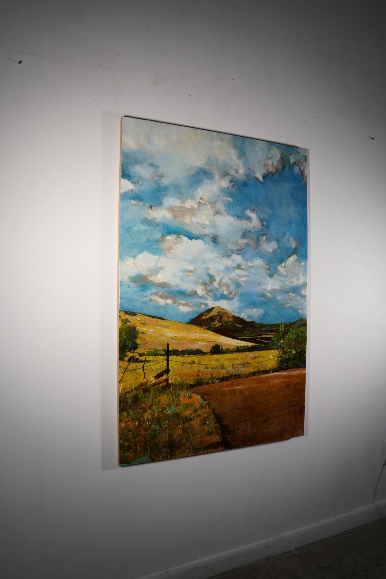 Montagne des champs - Painting de Ayline Olukman