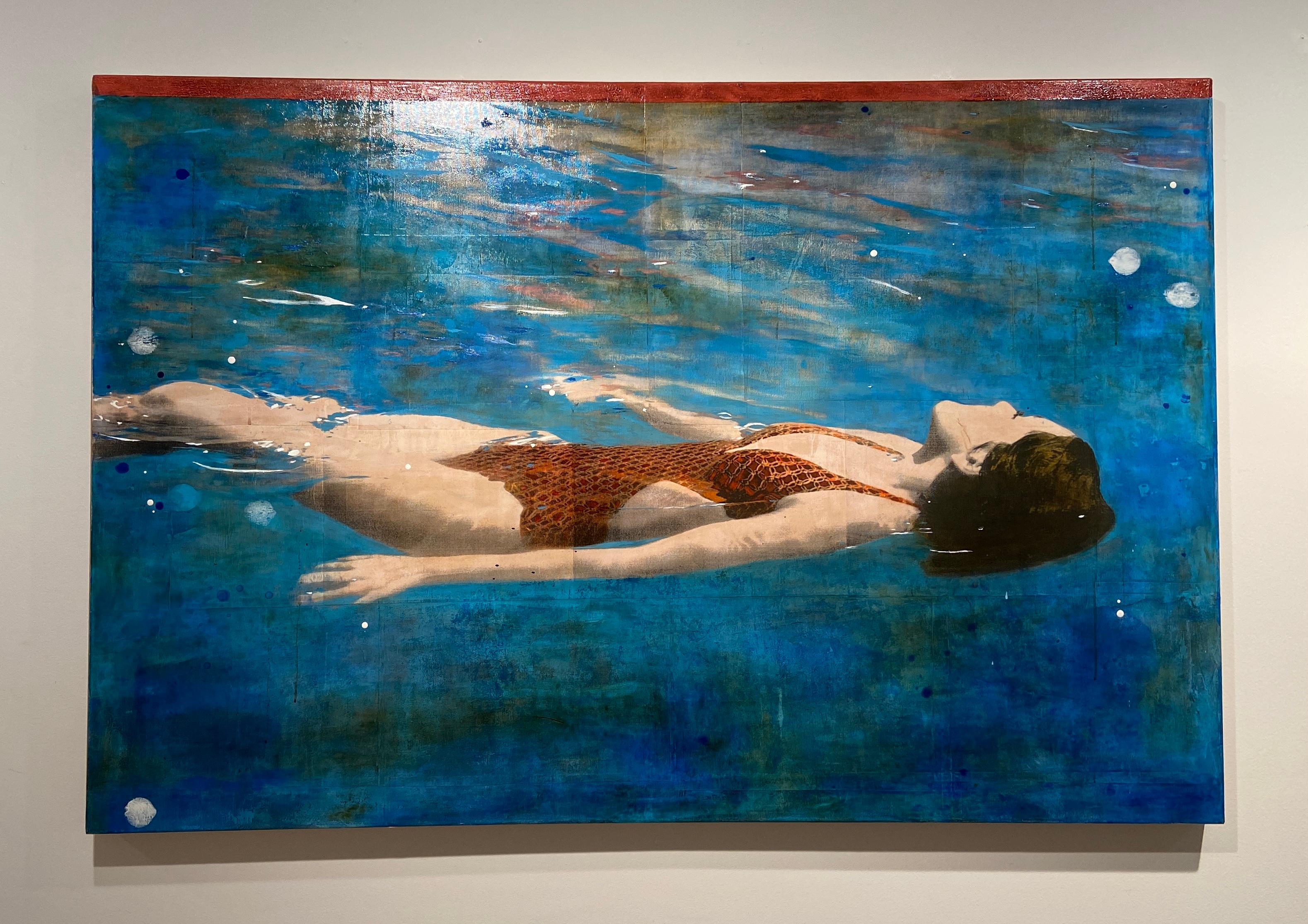 Fine Swim - Painting by Ayline Olukman
