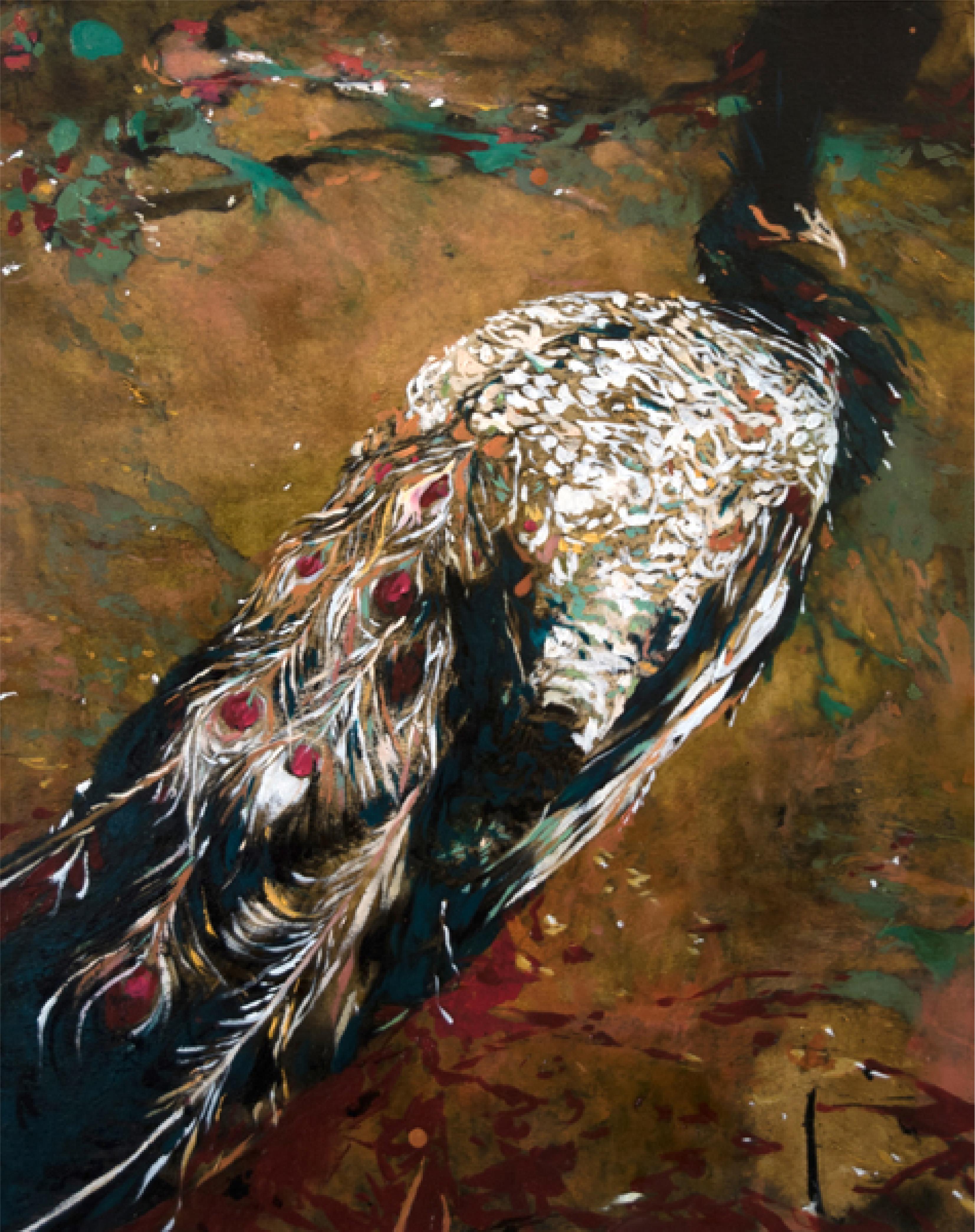 Ayline Olukman Figurative Painting - Paon (Peacock)