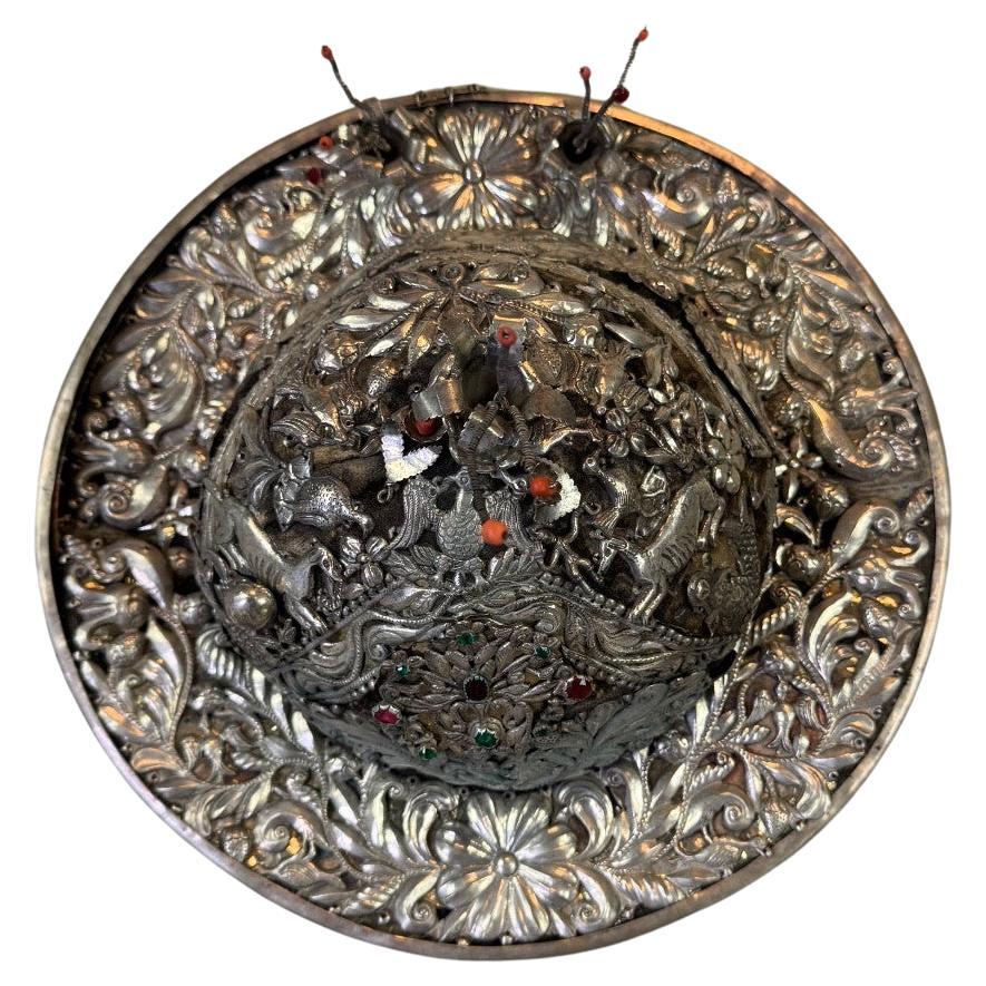 Cappello d'argento Aymara, Altopiano di Potosi, Alto Perù, attuale Bolivia, 18° secolo