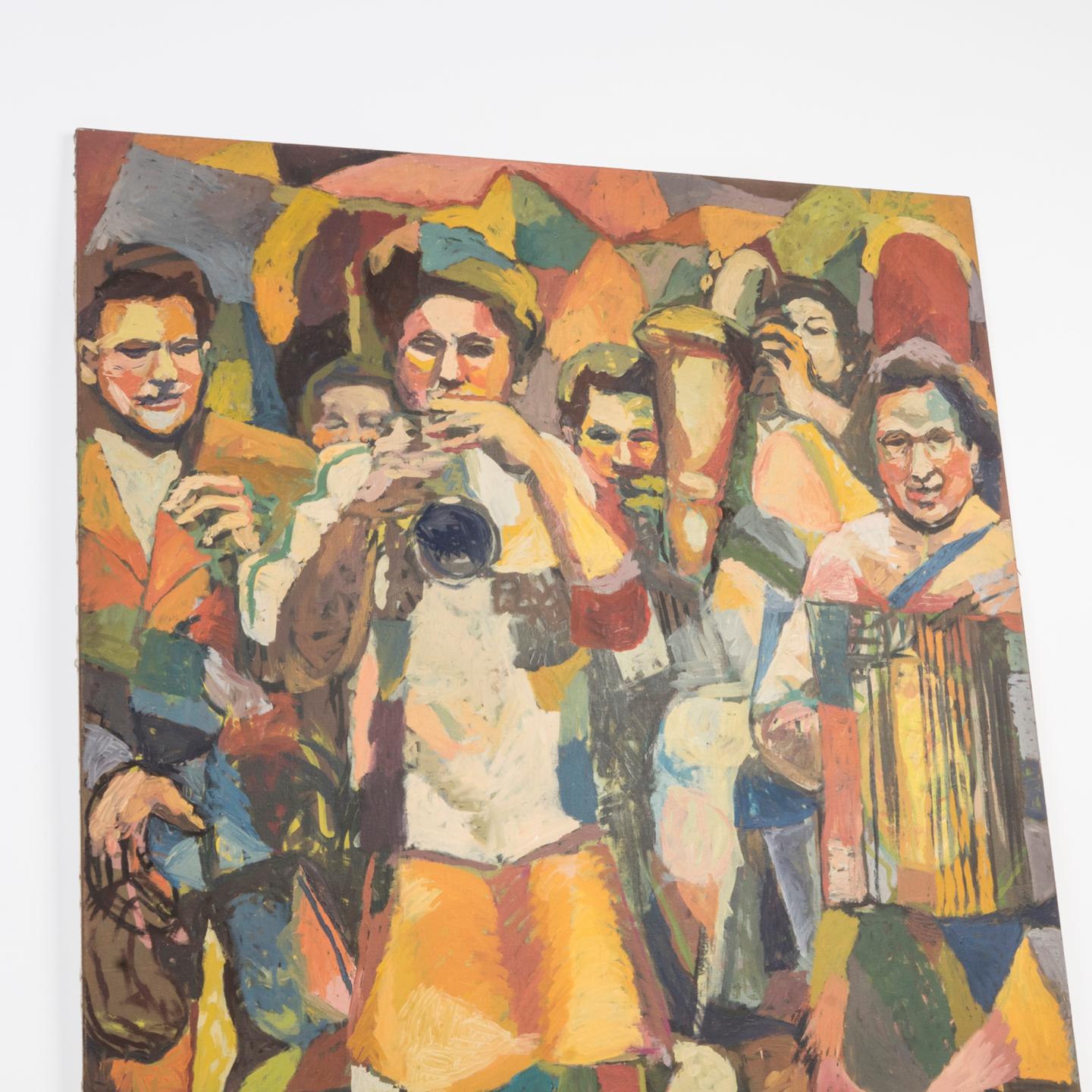 Aymery Rolland, Musiker, Gemälde im Zustand „Gut“ im Angebot in AMSTERDAM, NH