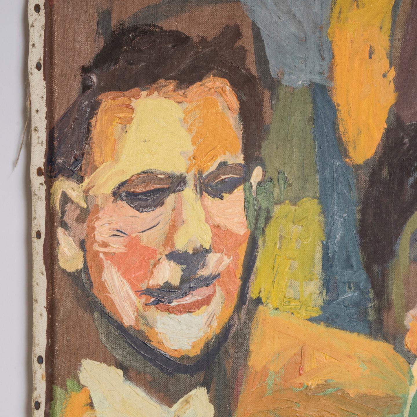 Aymery Rolland, Musiker, Gemälde (Ende des 20. Jahrhunderts) im Angebot