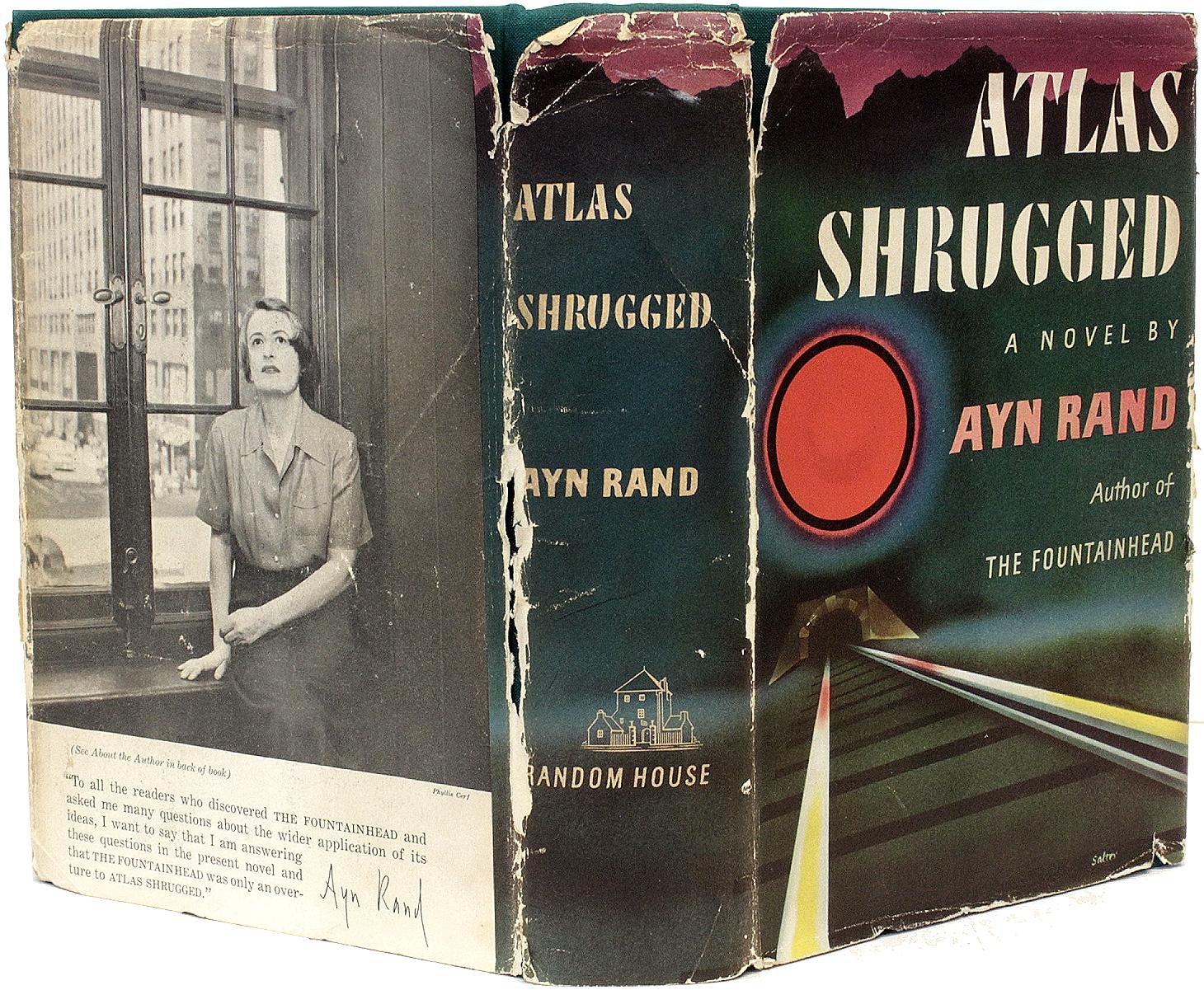 American Ayn Rand, Atlas Shrugged, 1957, 9th Printing, Inscribed Presentation Copy