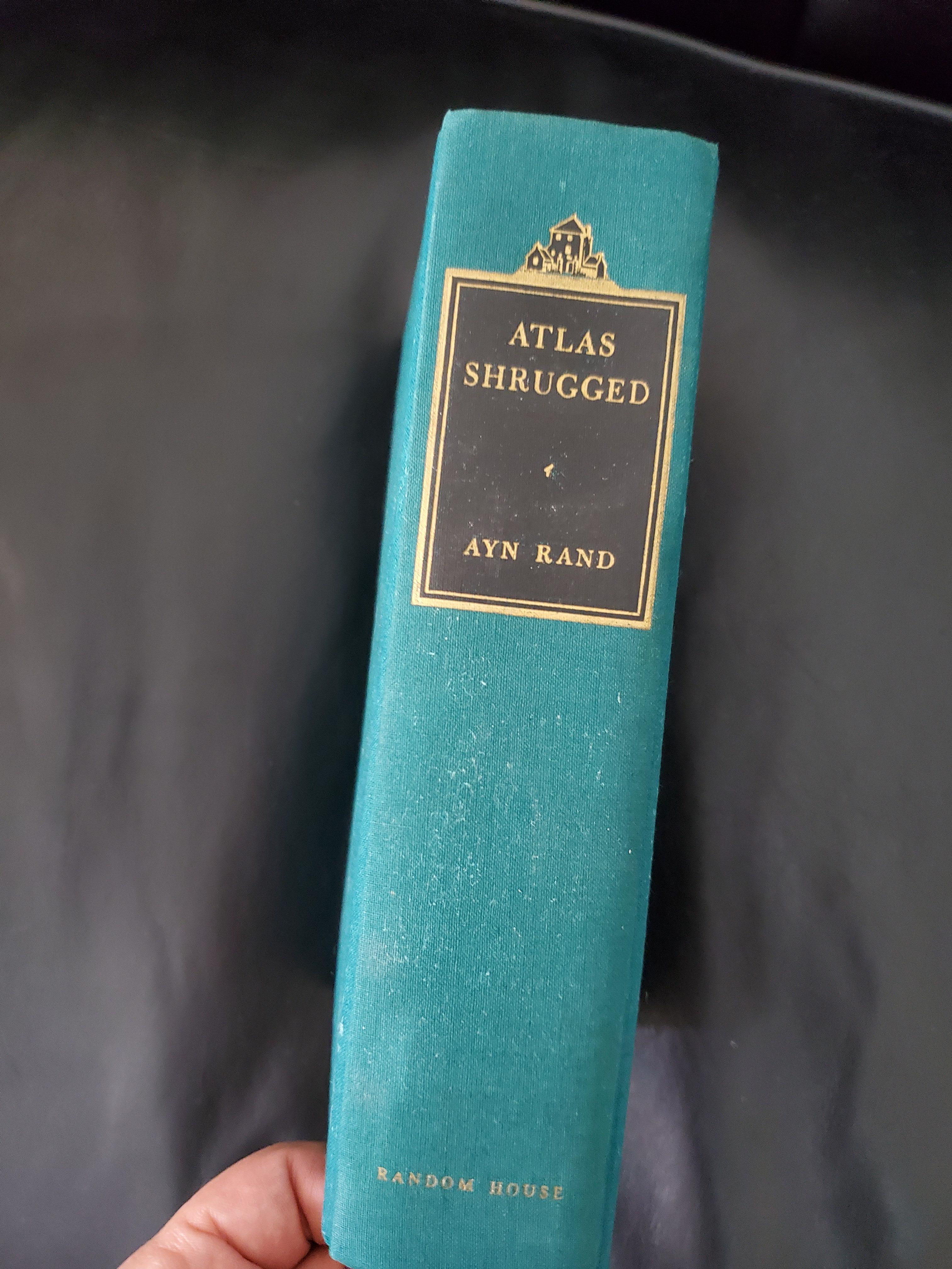 Paper Ayn Rand Atlas Shrugged First Edition First Printing Signed by Rand