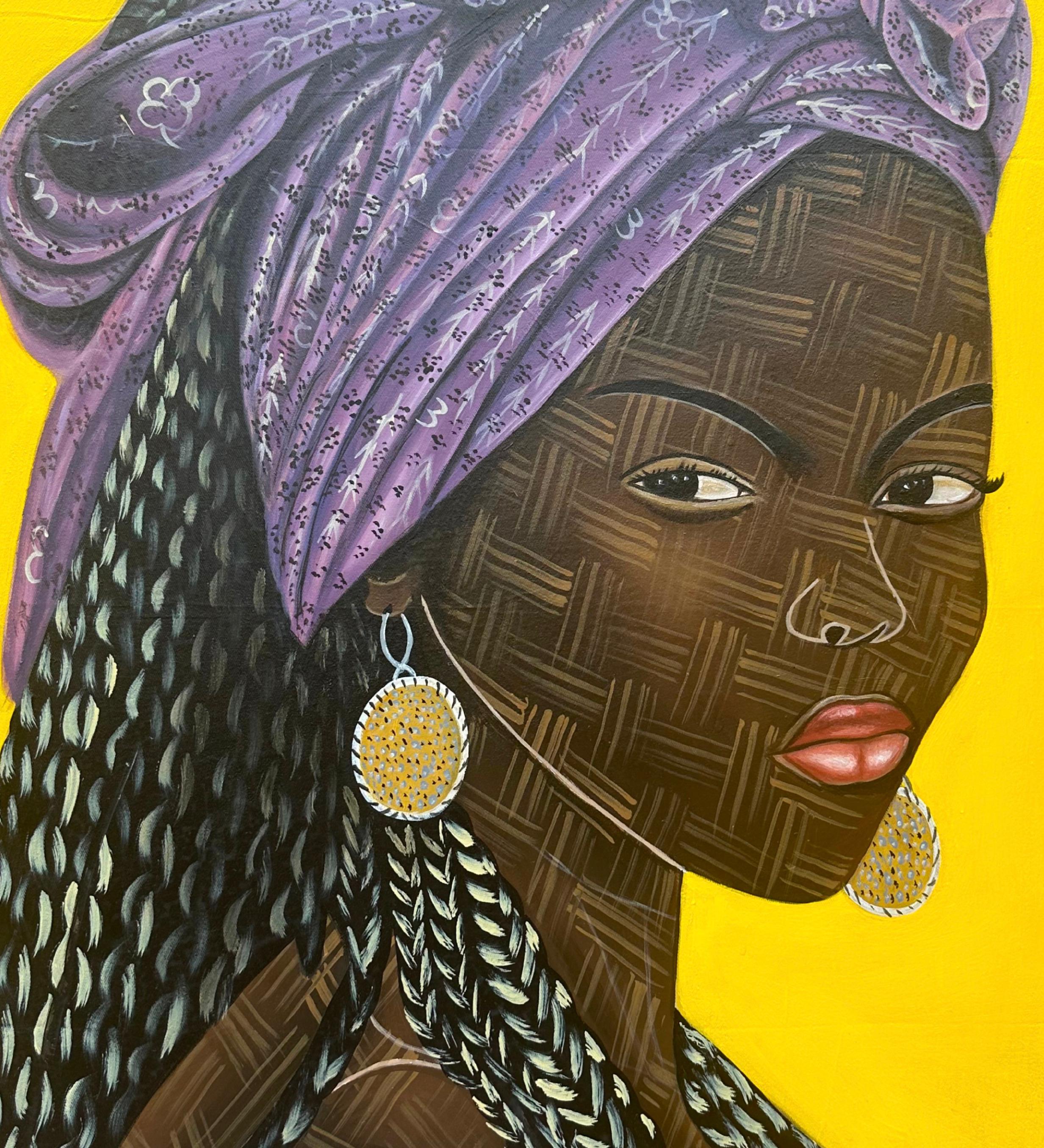 This artwork captures the beauty, strength, and grace of women from the diverse cultures of Africa and celebrates the beauty of African women in all their forms.

Shipping Procedure
Ships in a well-protected tube from Nigeria
This work is unique,
