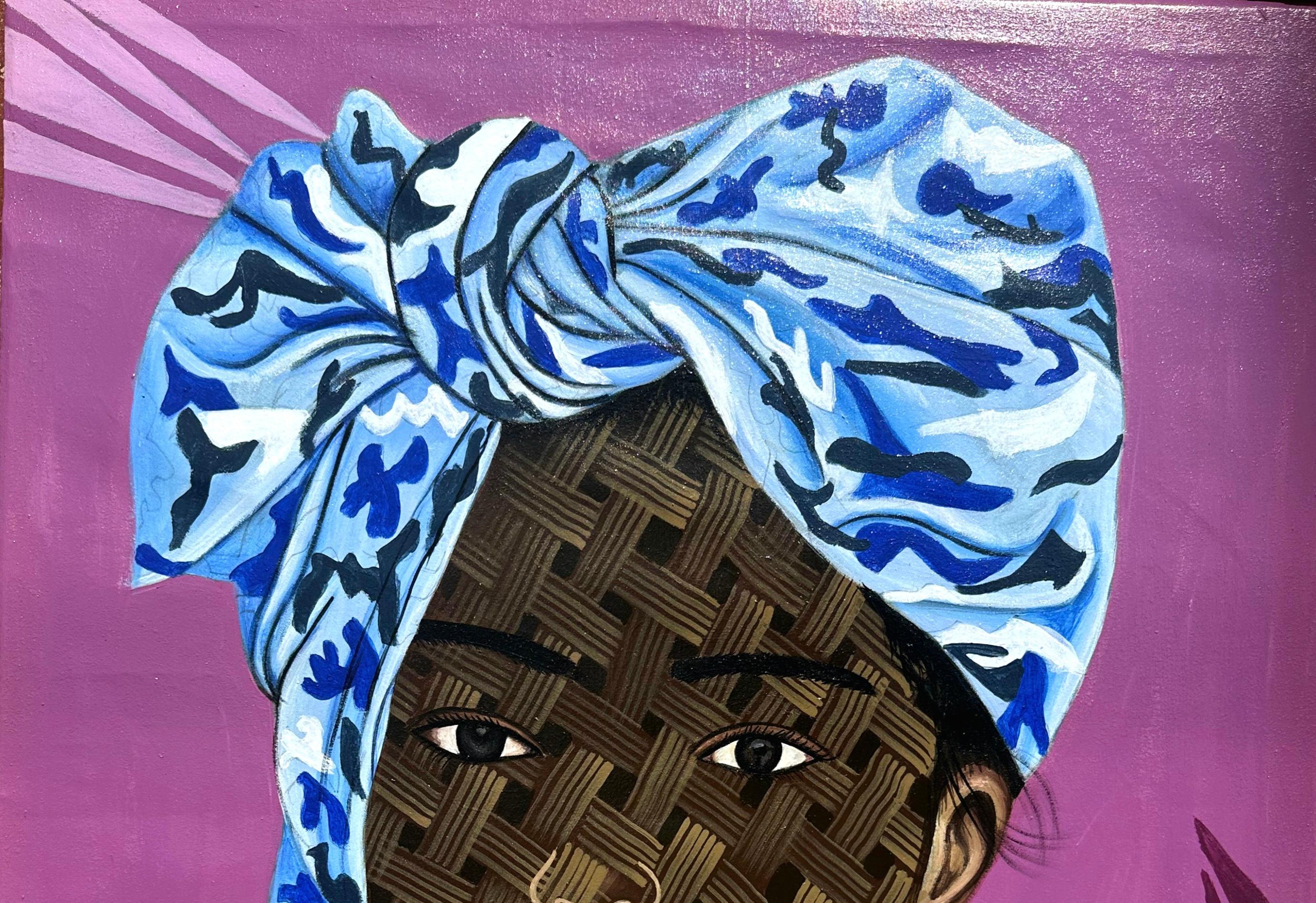 Heute ist a Gift 2 -Contemporary, 21. Jahrhundert, Figuratives Porträt, Afrikanische Frauen – Painting von Ayotunde Ayomide