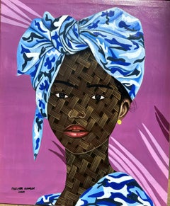Hoy es un regalo 2 -Contemporáneo, Siglo XXI, Retrato figurativo, África Mujeres