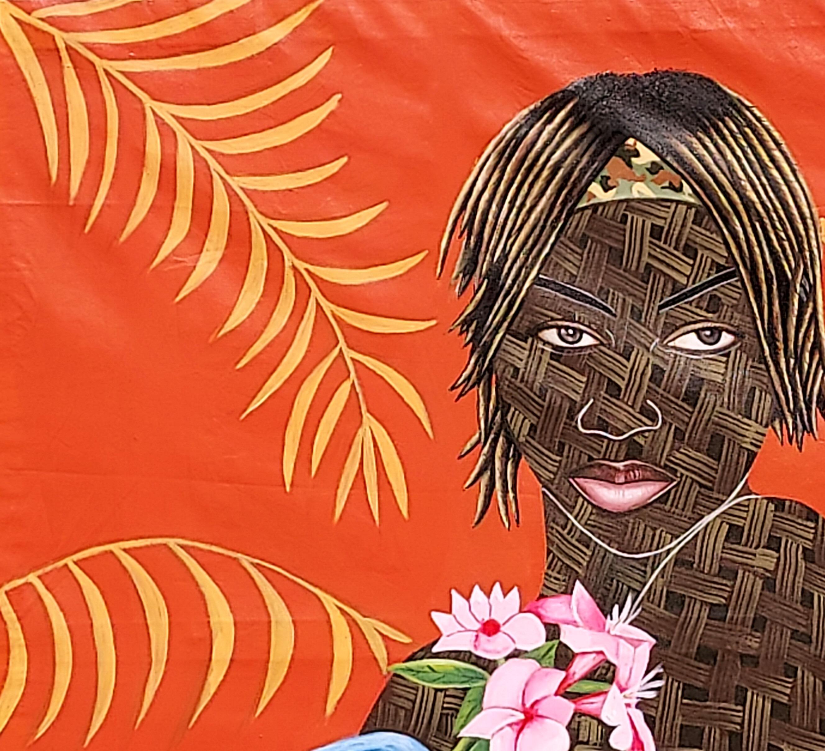 Resistenza - Contemporaneo, 21° secolo, Ritratto figurativo, Donne, Tecnica mista - Painting di Ayotunde Ayomide