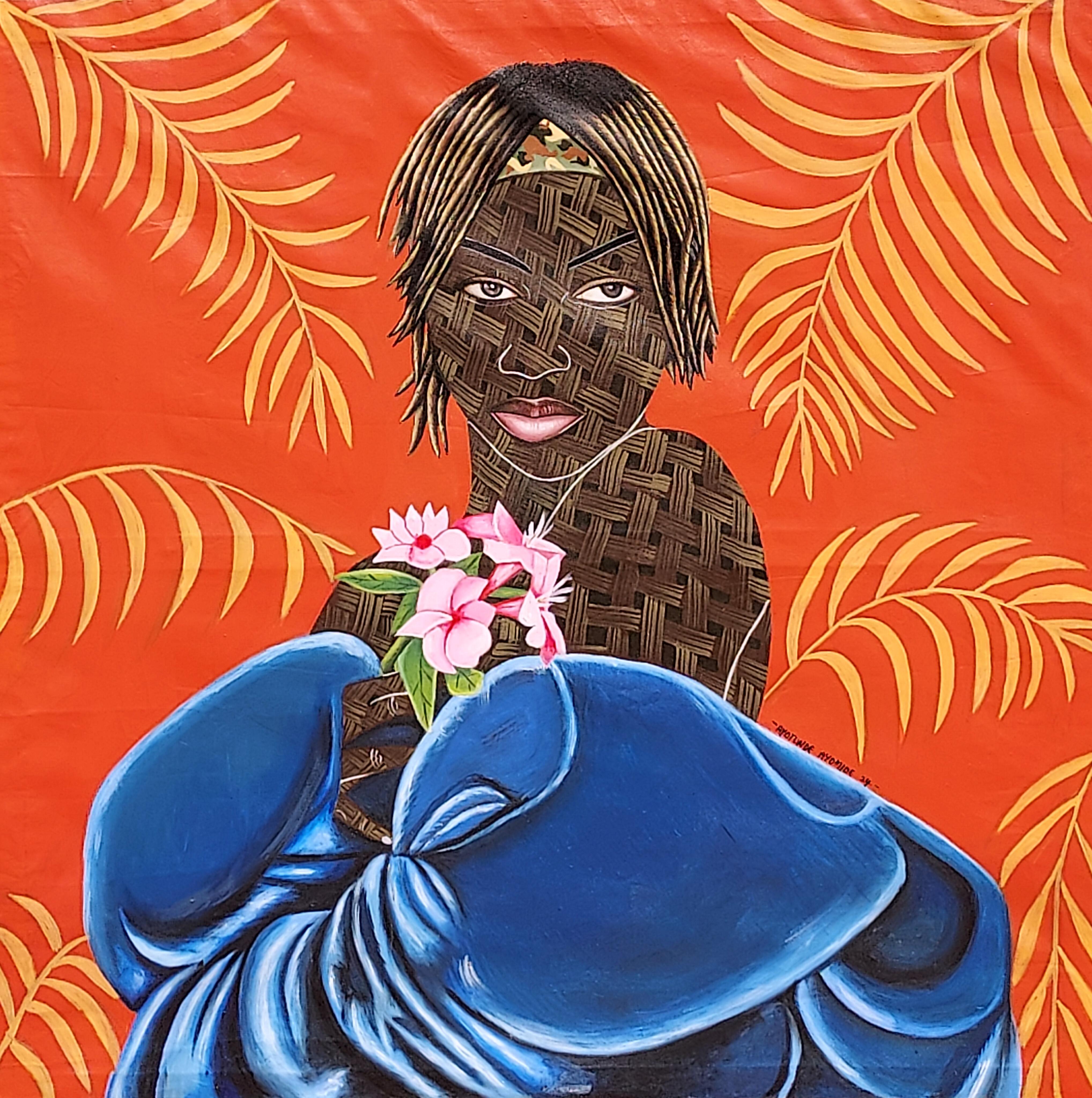 Figurative Painting di Ayotunde Ayomide - Resistenza - Contemporaneo, 21° secolo, Ritratto figurativo, Donne, Tecnica mista