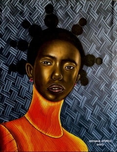 Solace - Contemporáneo, Siglo XXI, Retrato Figurativo, África, Mujer, Moderno