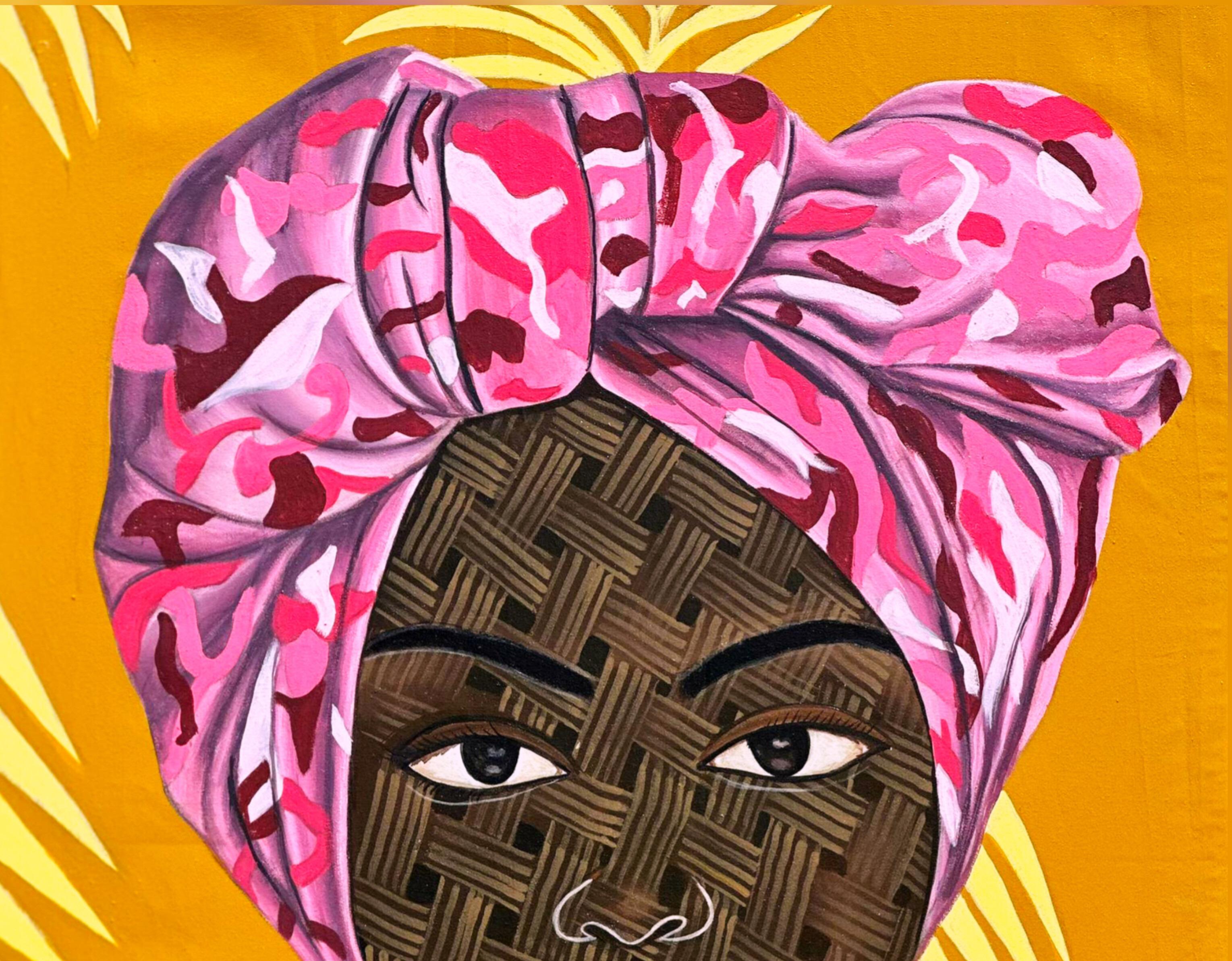 Oggi è un dono 1 -Contemporaneo, 21° secolo, Ritratto figurativo, Africa - Donne - Painting di Ayotunde Ayomide