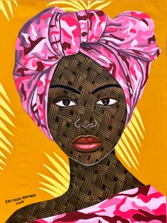 Hoy es un regalo 1 -Contemporáneo, Siglo XXI, Retrato figurativo, África Mujeres