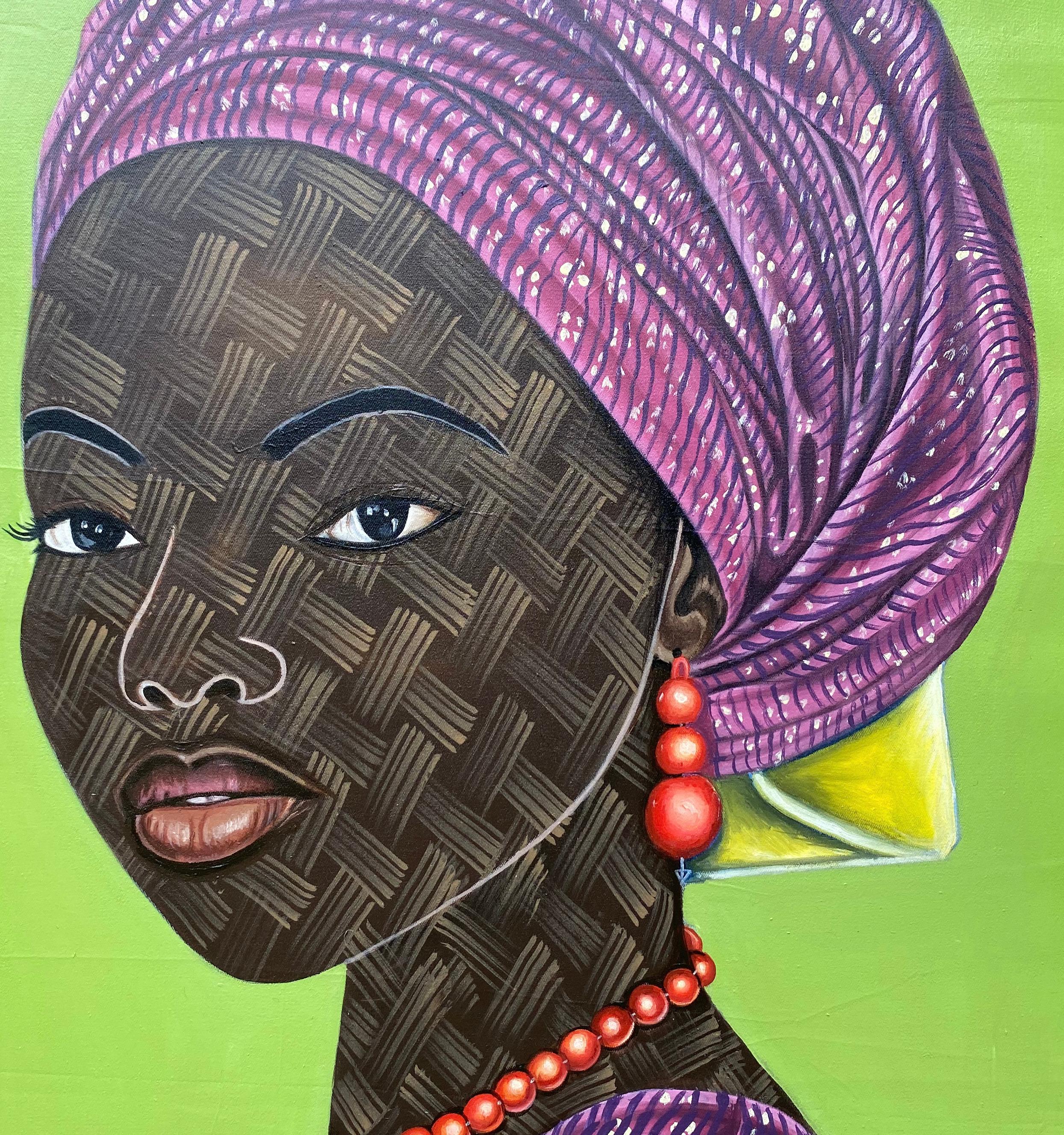 Dieses Kunstwerk fängt die Schönheit, Stärke und Anmut von Frauen aus den verschiedenen Kulturen Afrikas ein und feiert die Schönheit der afrikanischen Frauen in all ihren Formen.

Versandverfahren
Versand in einem gut geschützten Rohr aus