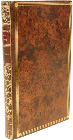 Ayres, Philip, Emblems of Love, 1750, dans une belle reliure en cuir pleine fleur