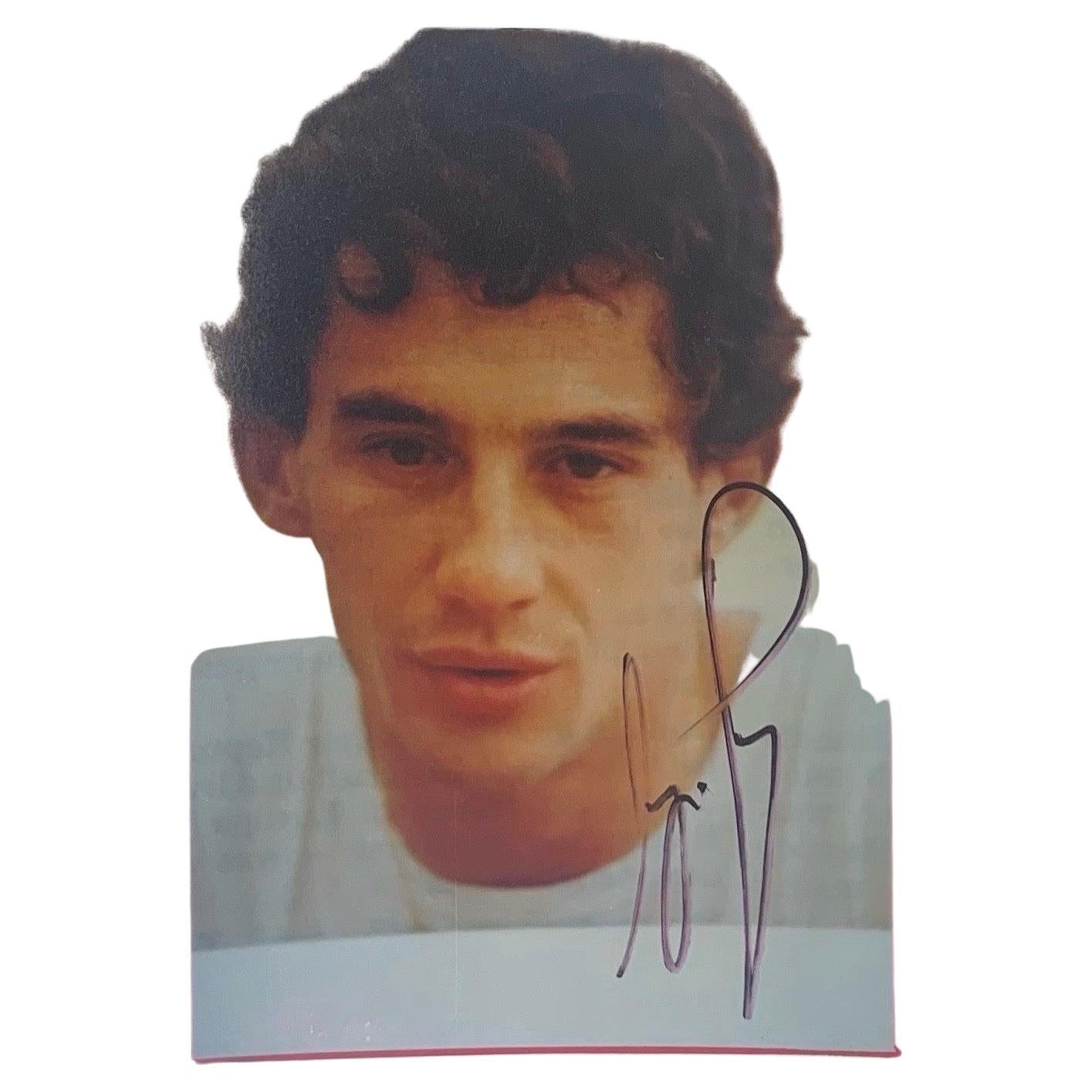 Ayrton Senna Signed Photograph For Sale