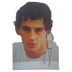 Vintage Ayrton Senna Signed Photograph