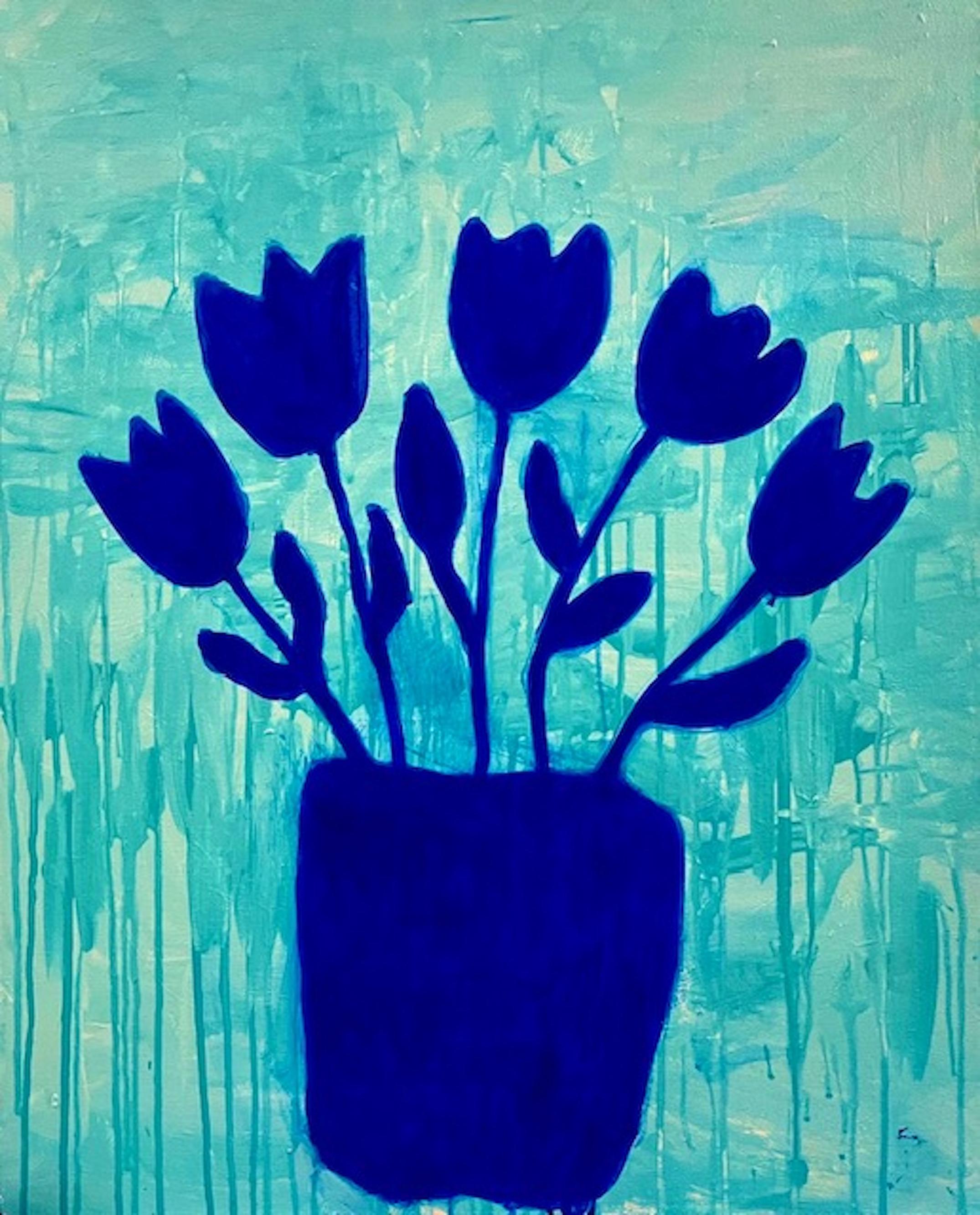 Ayse Wilson Still-Life Painting - Flower in Vase I