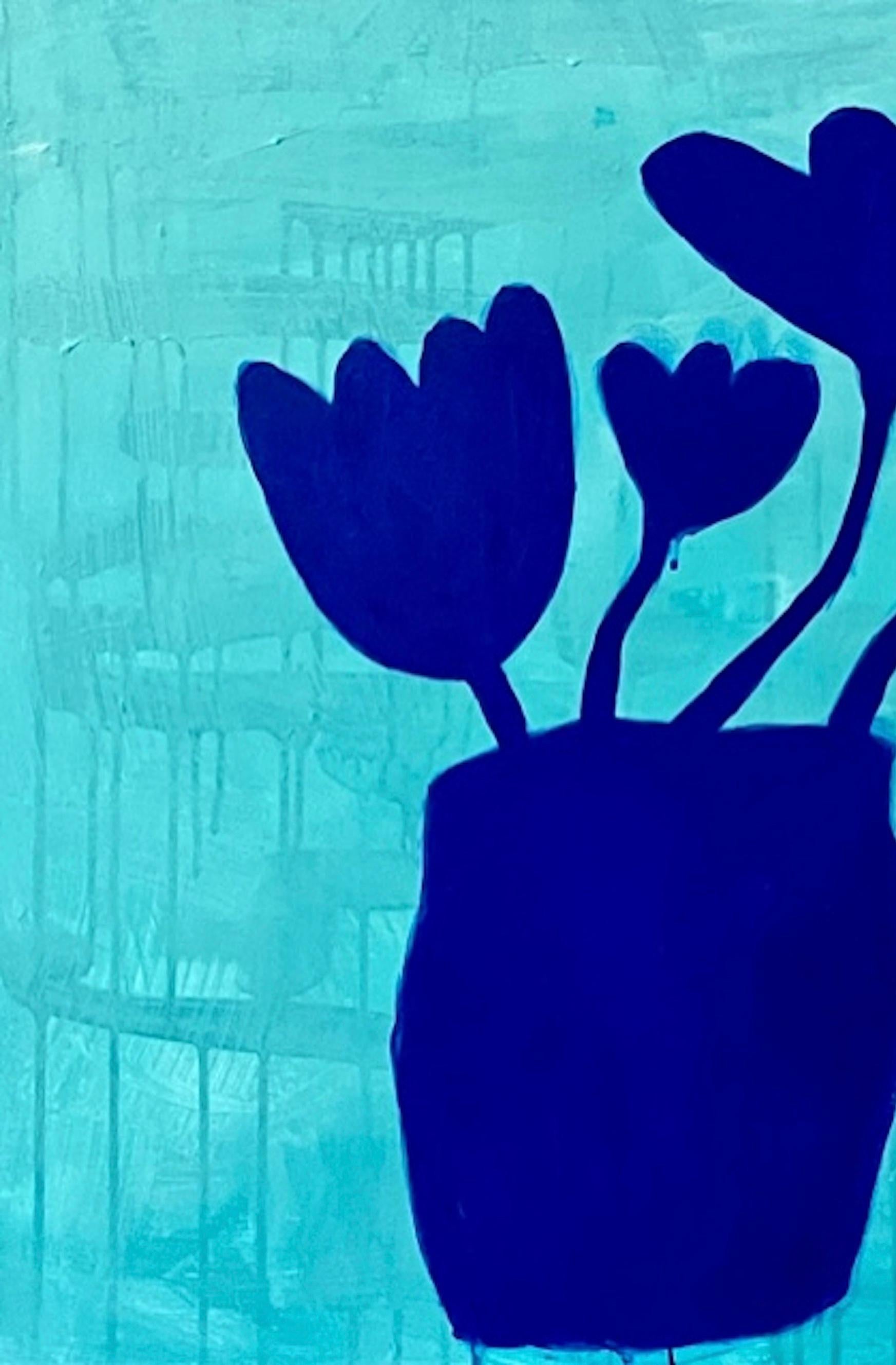Flor en jarrón III - Painting de Ayse Wilson