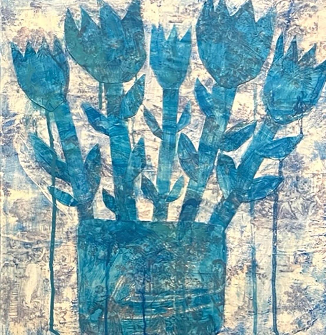Fiori del venerdì - Painting Contemporaneo di Ayse Wilson