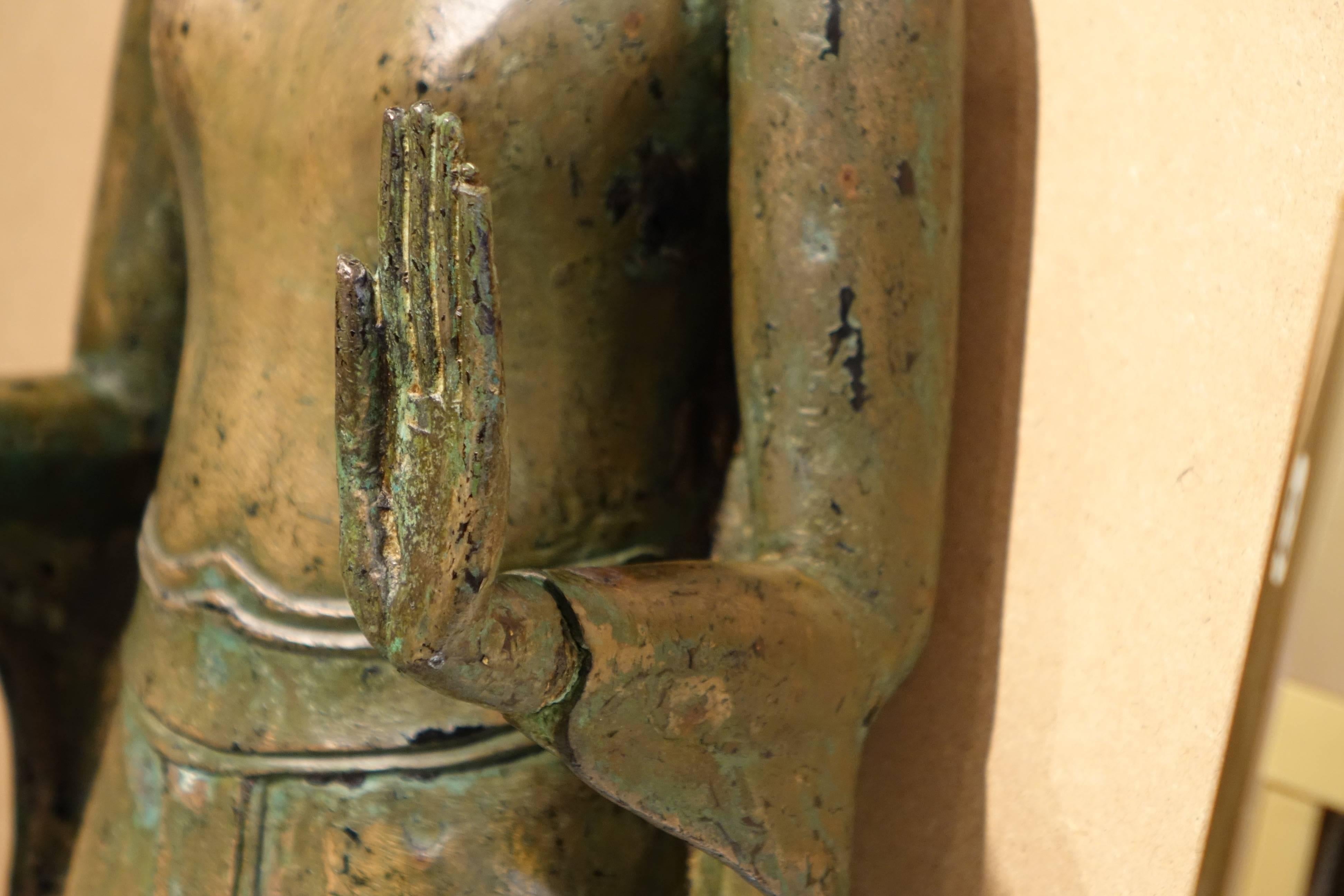 Ayutthaya Style Standing Bronze Figure of Buddha, Mid-17th Century, Thailand 5