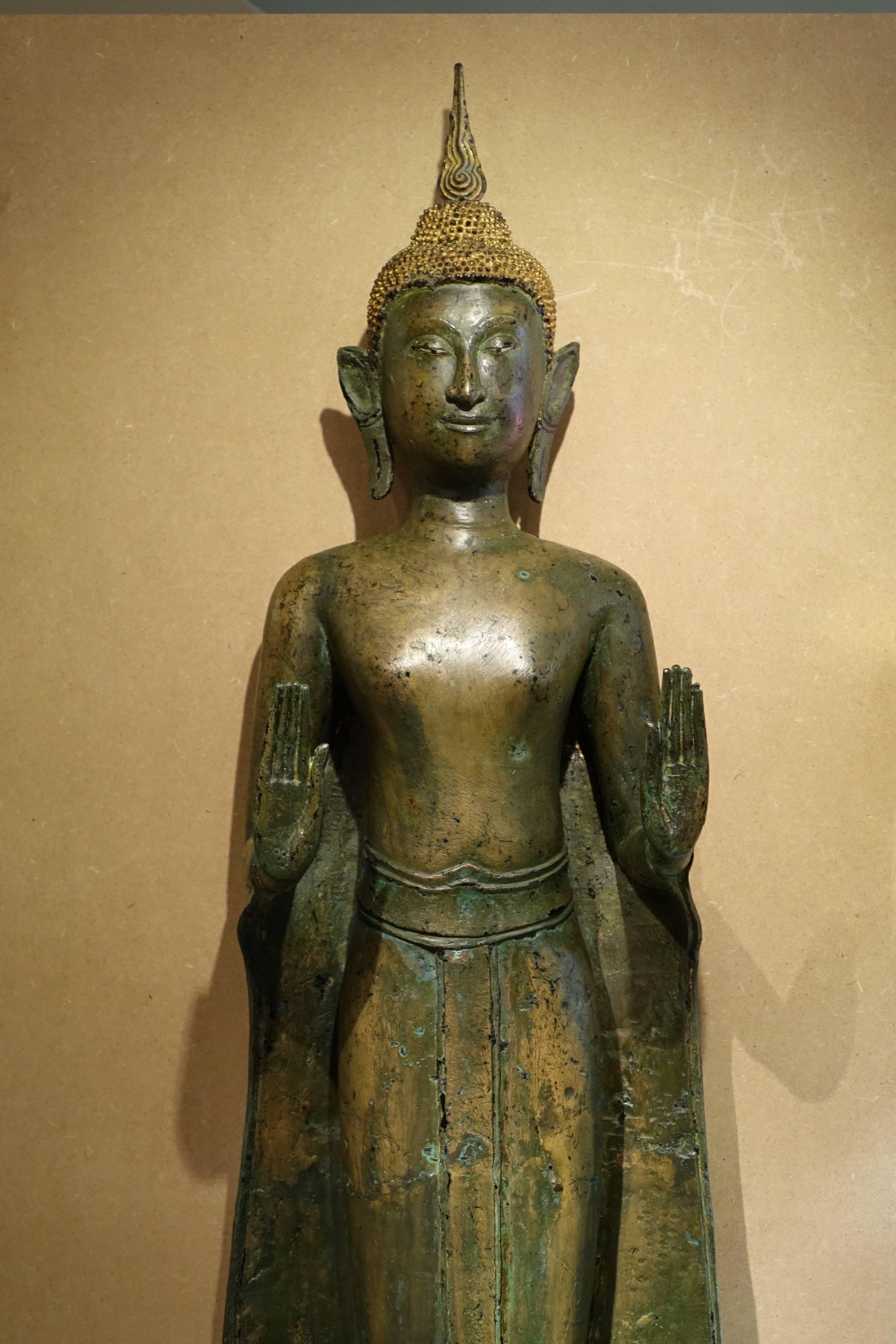 Ayutthaya Style Standing Bronze Figure of Buddha, Mid-17th Century, Thailand 6