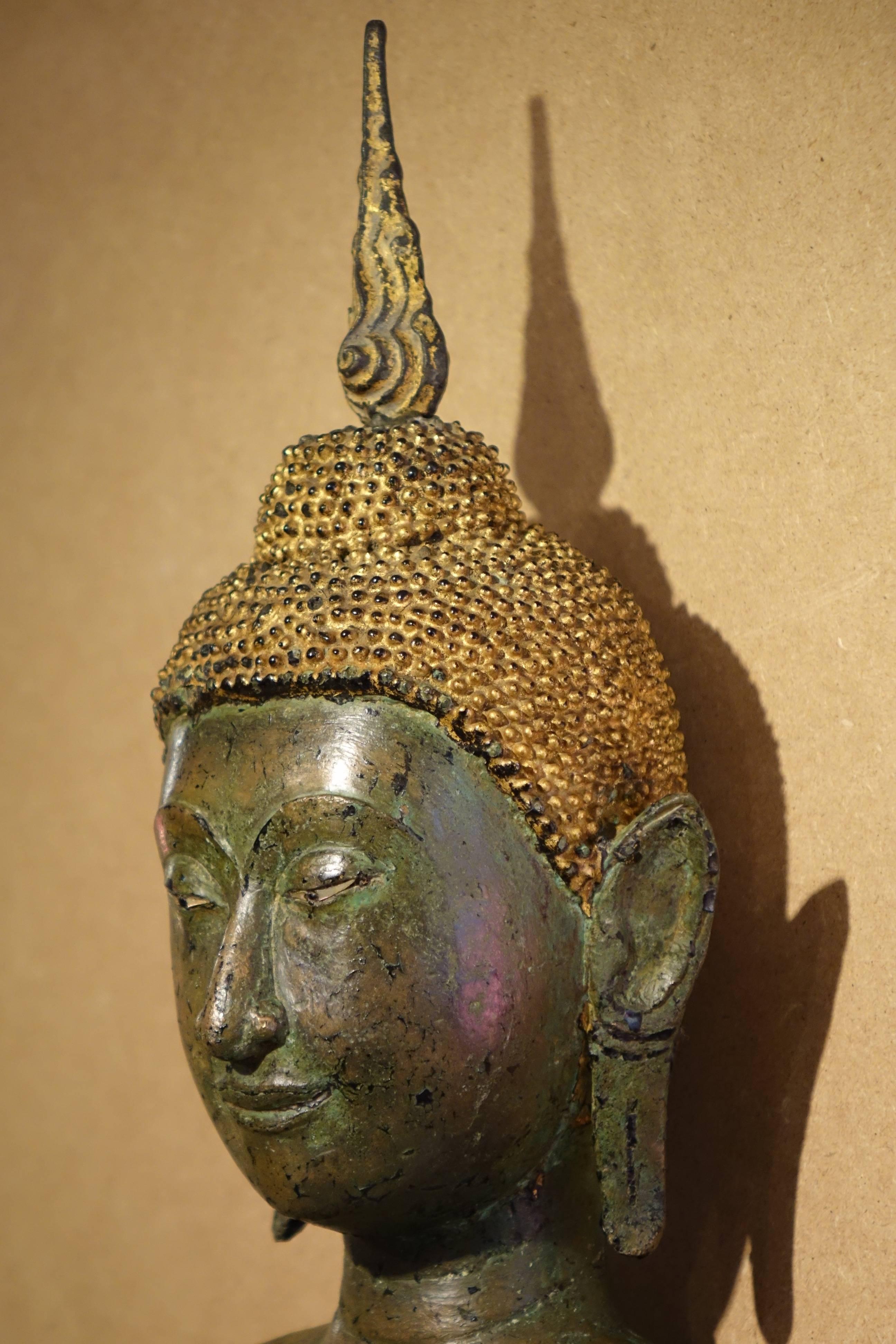 Ayutthaya Style Standing Bronze Figure of Buddha, Mid-17th Century, Thailand 3