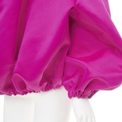 AZ FACTORY 2021 Switchwear Duchesse Balloon fuchsia pink satin jacket S