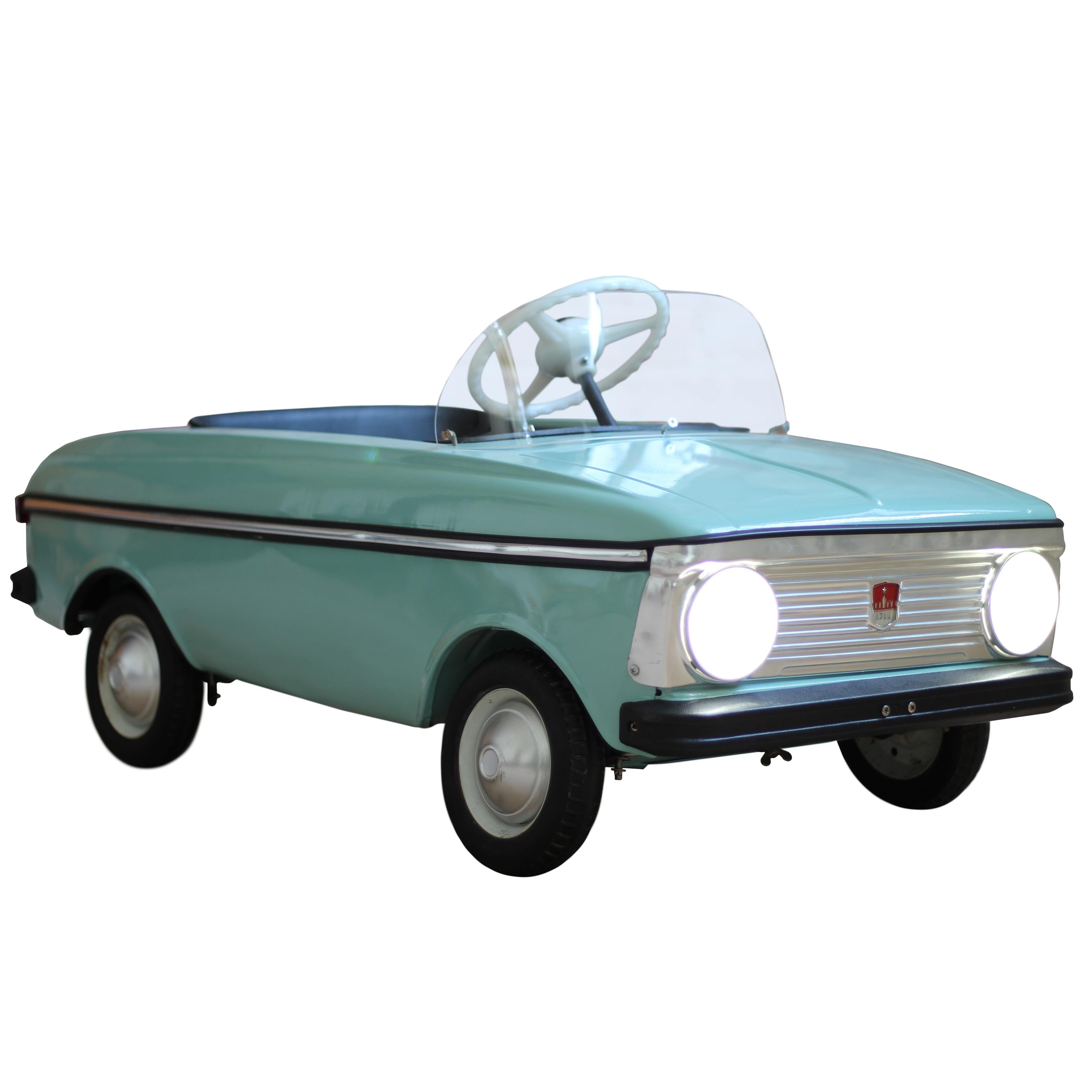 Azak Moskvich Toy Pedal Car in Blue, 1976 at 1stDibs