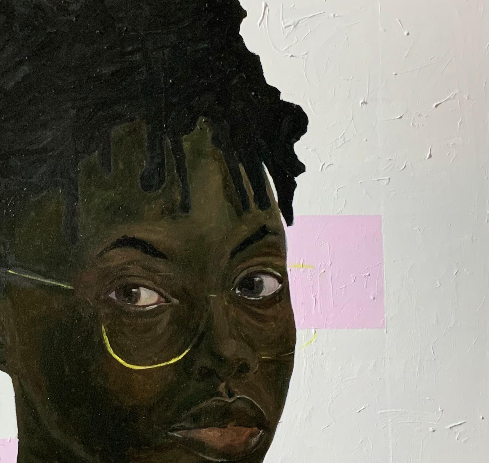 Soy un Spec - Painting Contemporáneo de Azeez Salami