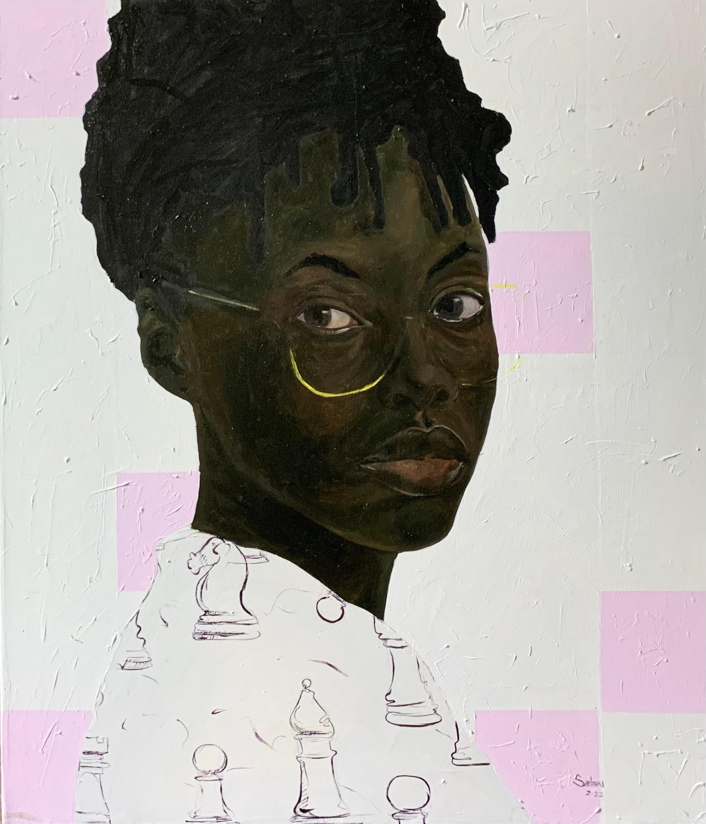 Azeez Salami Figurative Painting - I'm A Spec