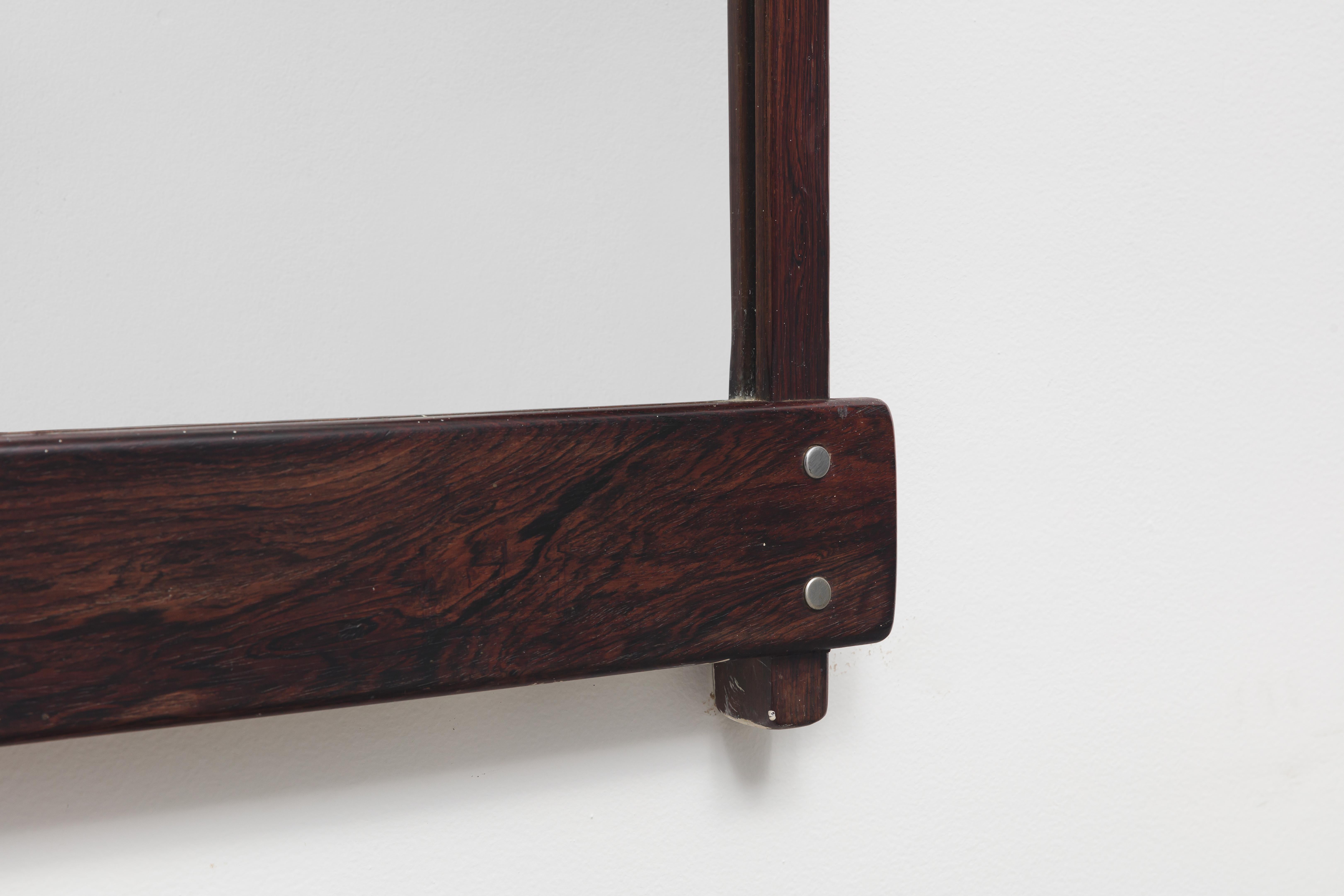Brazilian Azen Rosewood Mirror by Sergio Rodrigues, 1960 For Sale