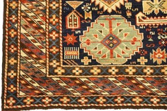 Azerbaijan Rug Karagashli with Geometric Design, ca. 1880