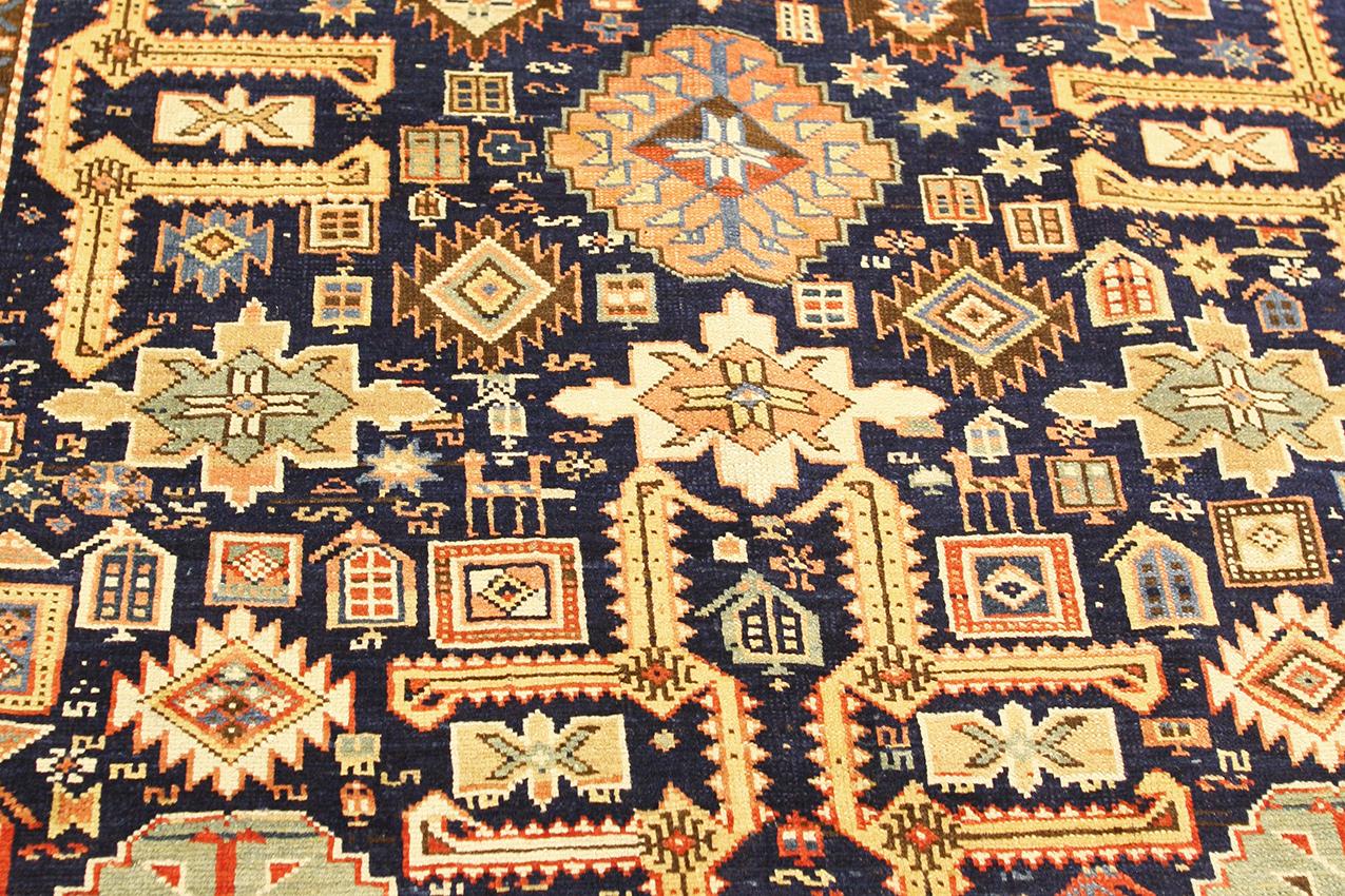 Azerbaïdjanais Tapis d'Azerbaïdjan Karagashli à motifs géométriques, vers 1880 en vente