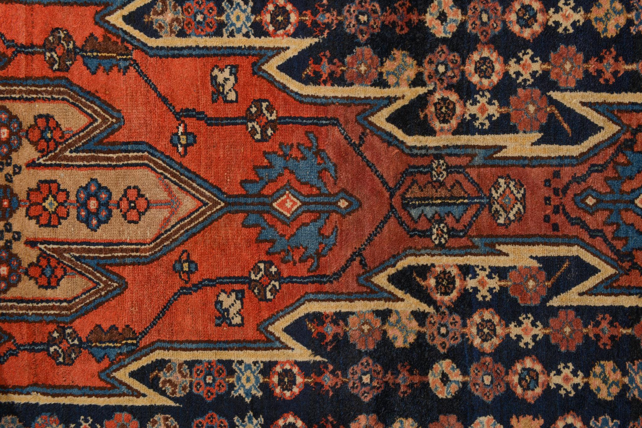 Wool Azeri Carpet with Mazlegan Collection Design For Sale