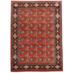 Azeri Turkish Vintage Rug with Vegetable Dyes