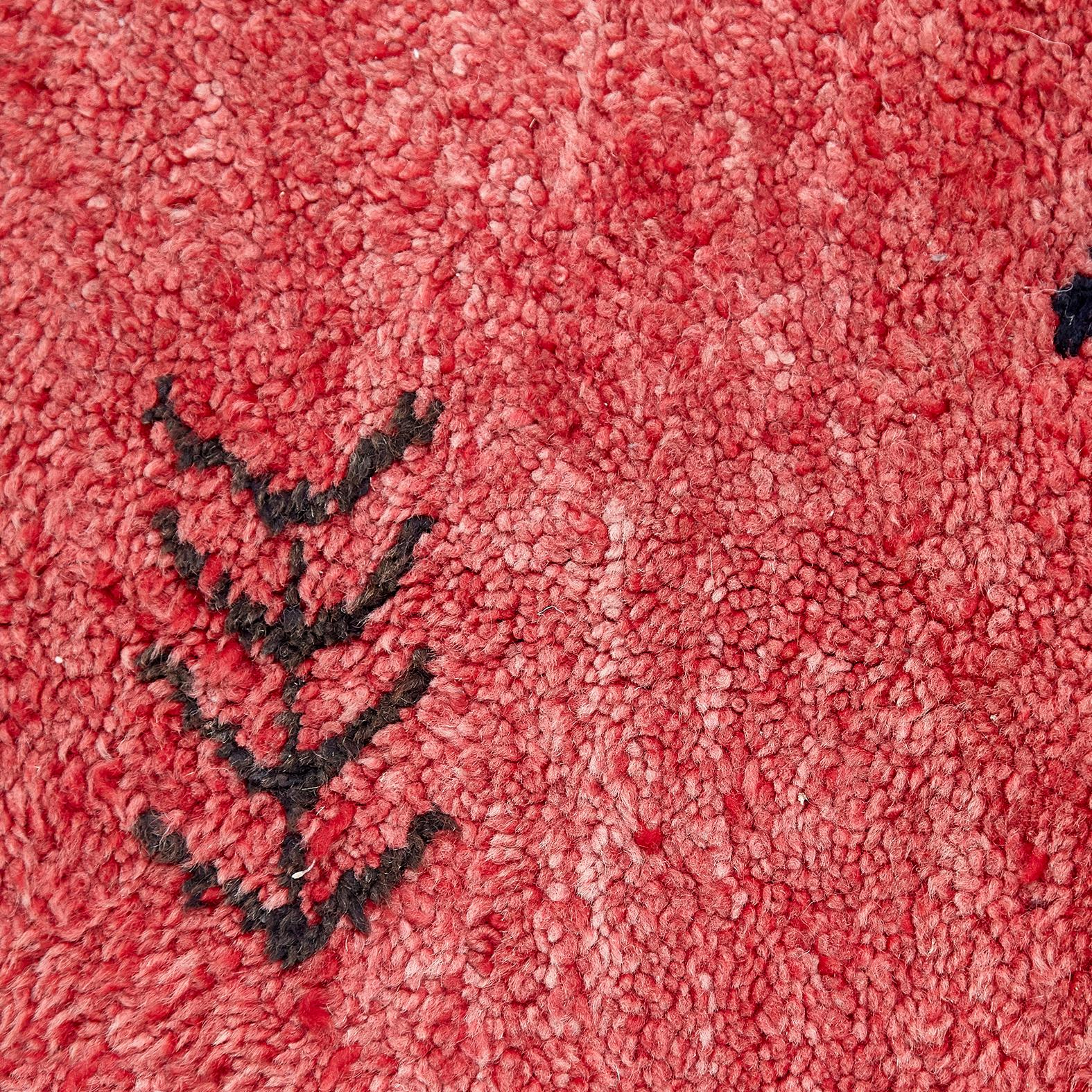 Azilal, Wool Hand Knotted, Chichaoua Moroccan Rug, circa 1970 In Good Condition In Barcelona, Barcelona