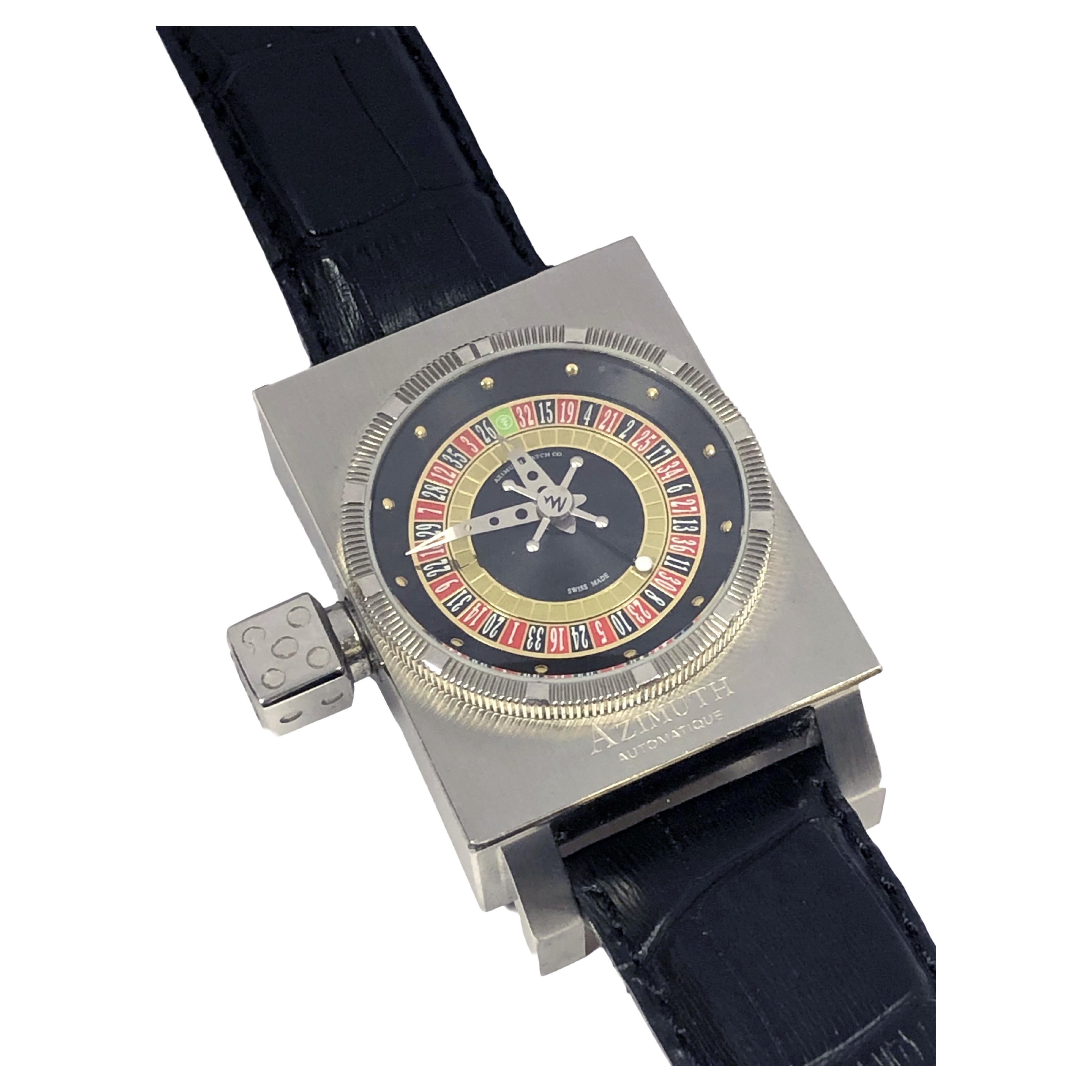 Azimuth SP 1 King Casino Steel Automatic Roulette Wrist Watch