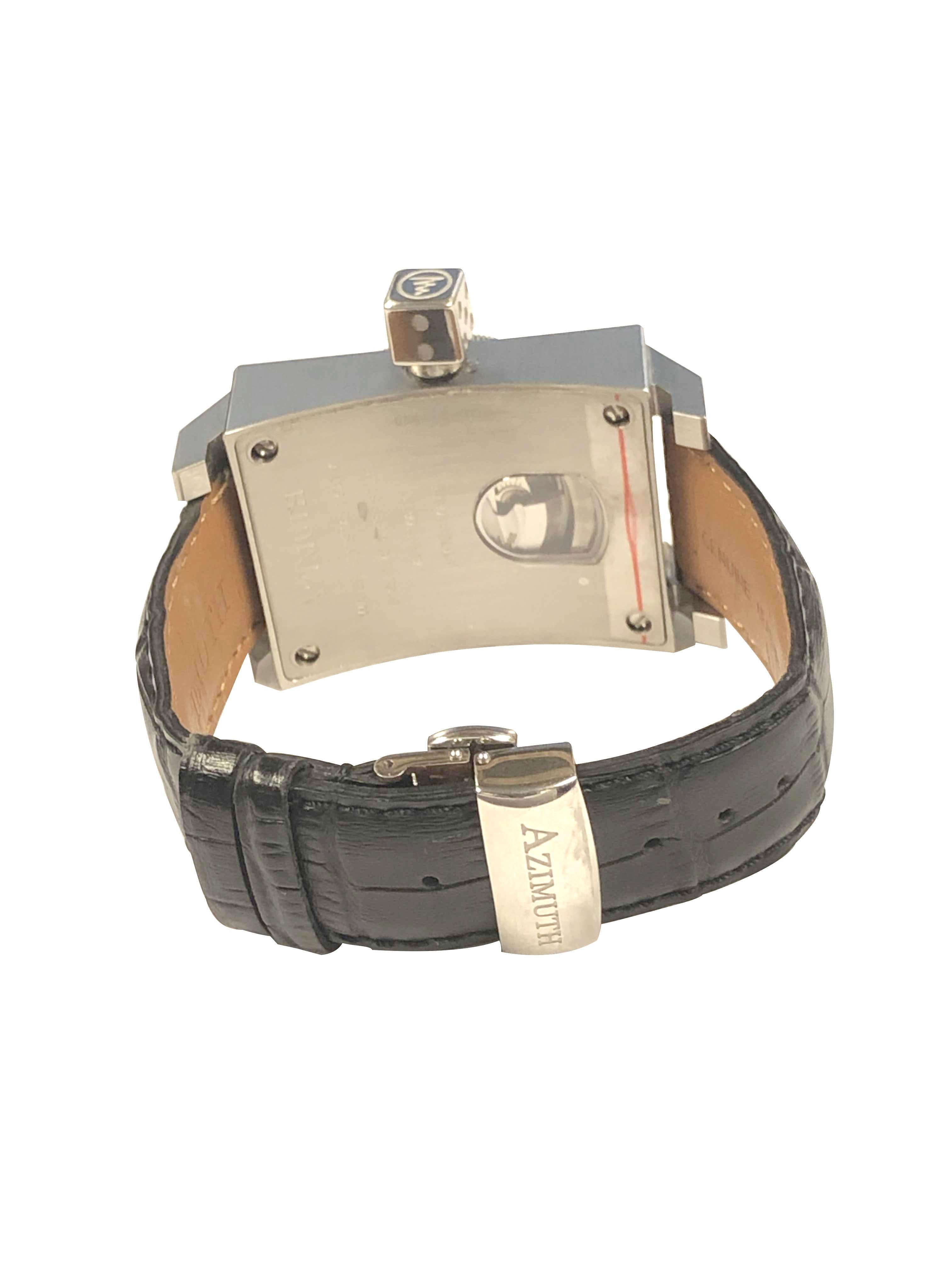 Azimuth SP 1 Roulette Stainless Steel Automatic Wristwatch In Excellent Condition In Chicago, IL