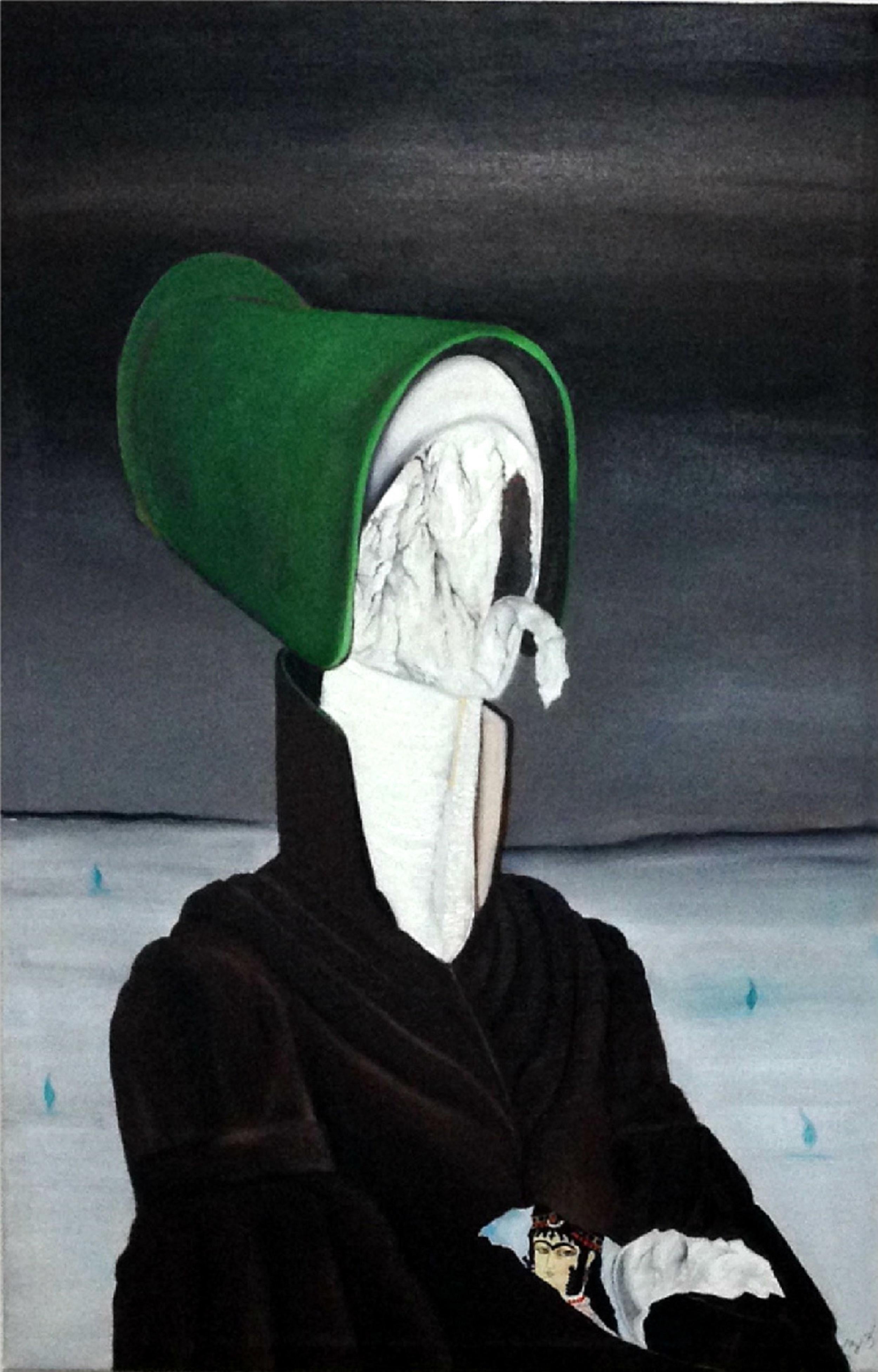 Oil on canvas

Aziz Anzabi is a British artist with Iranian origins born in 1970 who lives & works in London, UK. He exhibits many artworks in the U.S, the Netherlands, and Iran. Anzabi mixes a near-extinct Iranian style of peeling paper on canvas