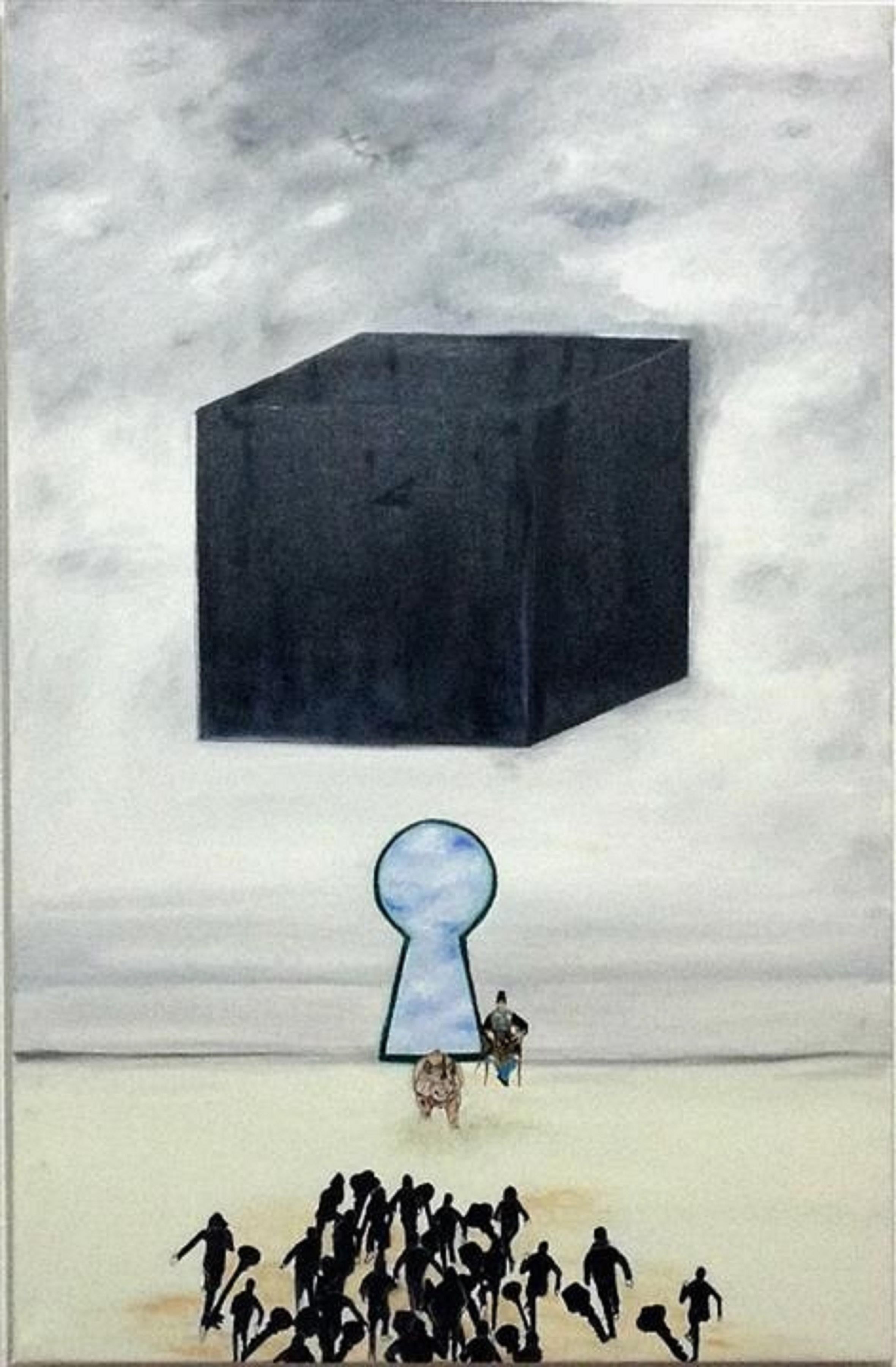 Art contemporain persan d'Aziz Anzabi - Immigration
