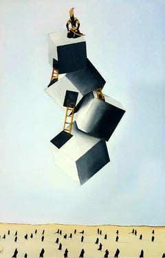 Persian Contemporary Art by Aziz Anzabi - The Ladder of Power 