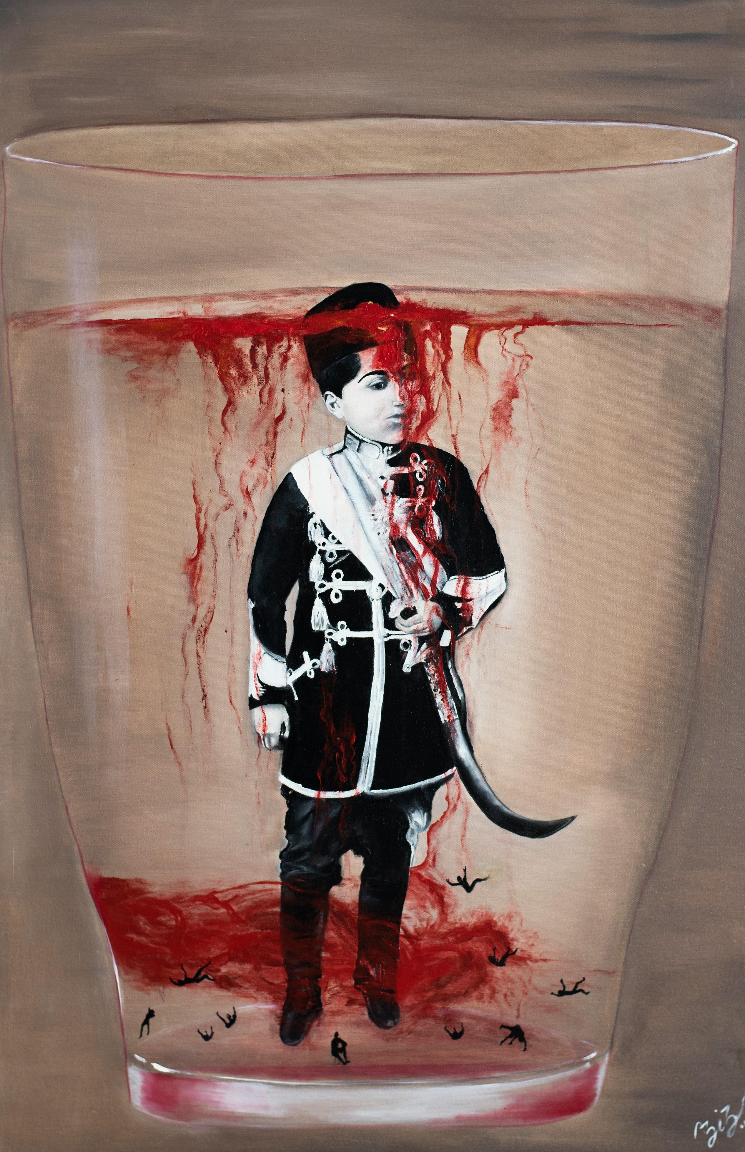Persian Contemporary Art by Aziz Anzabi - Trapped