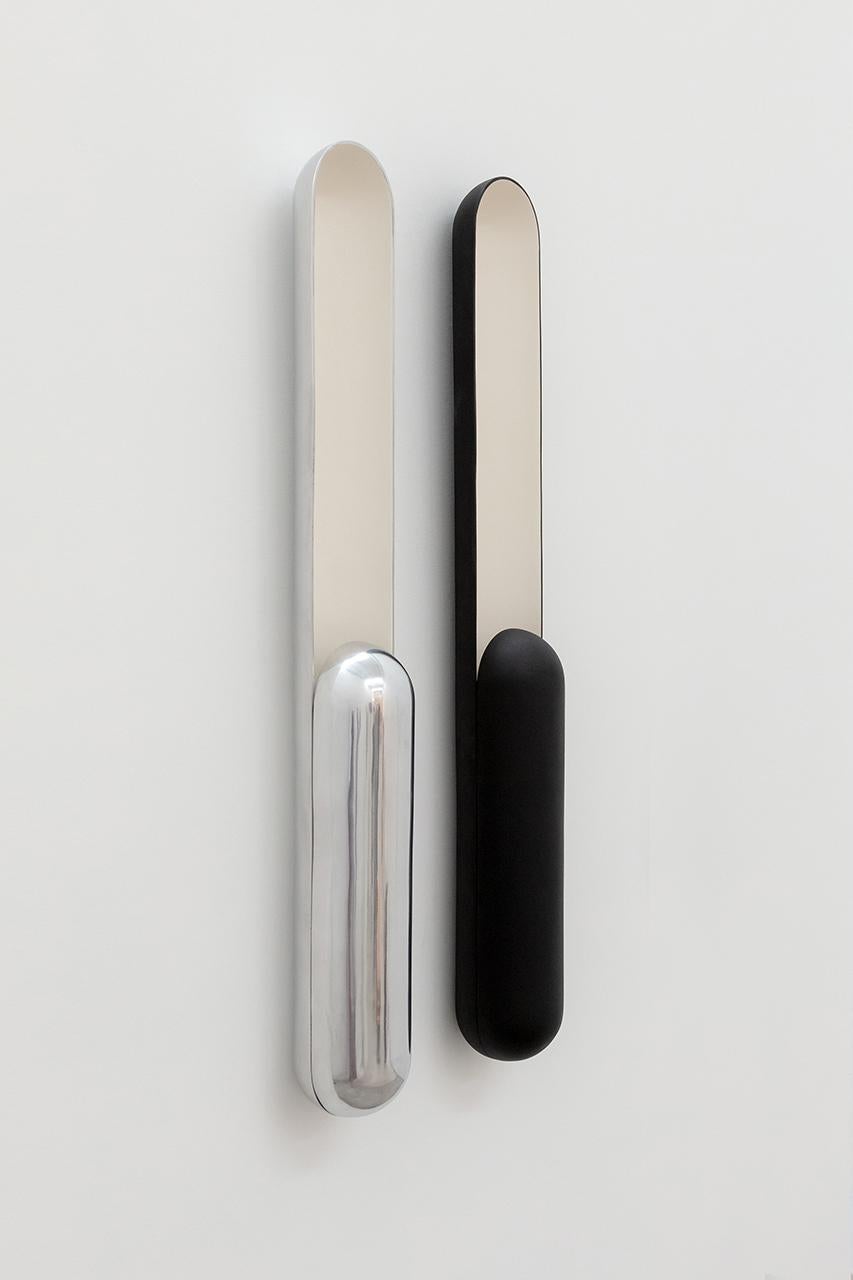XXIe siècle et contemporain Applique AZO, by Rain, lampe contemporaine, aluminium, noir en vente