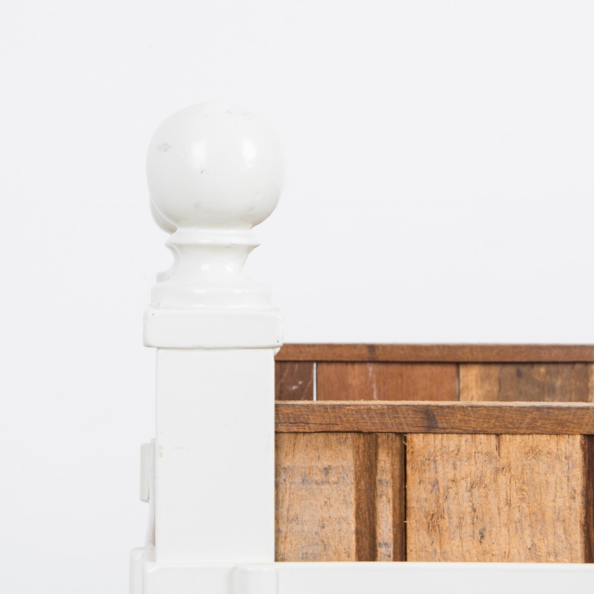 XXIe siècle et contemporain Prototype de jardinière en bois et acier riveté Azobé