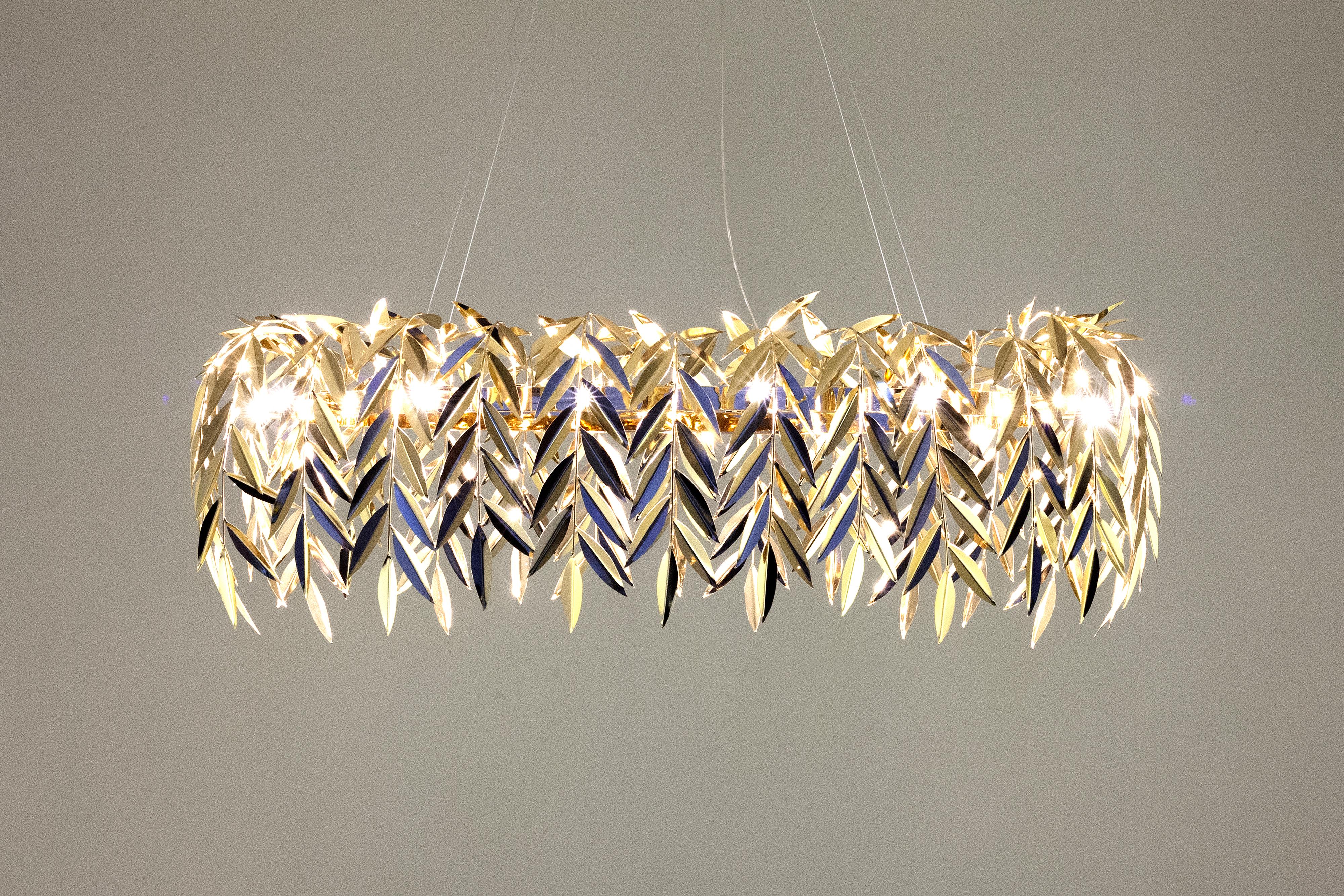 Azores Chandelier, Polished Gold, InsidherLand by Joana Santos Barbosa In New Condition For Sale In Maia, Porto