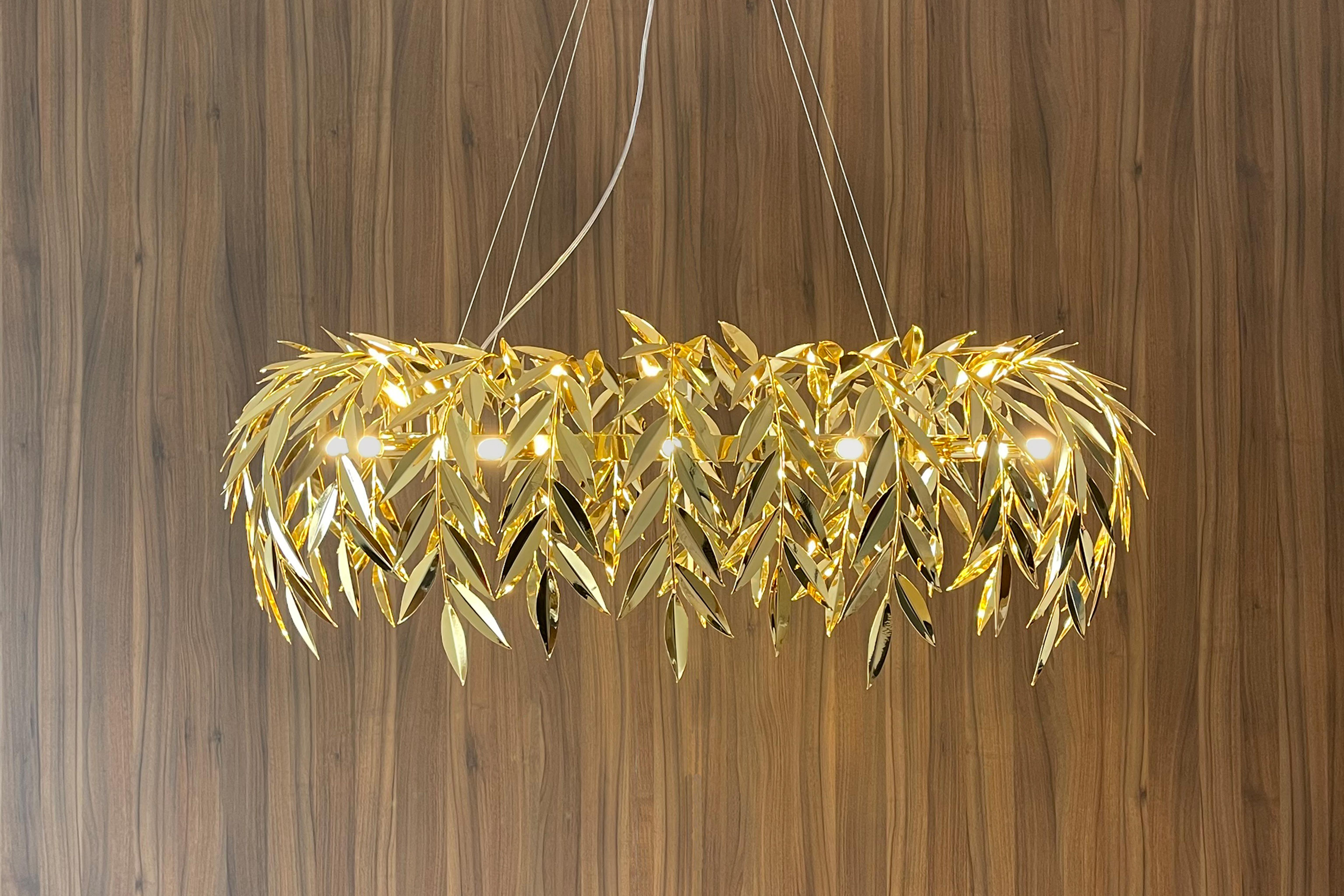 Azores-Kronleuchter, poliertes Gold, InsidherLand von Joana Santos Barbosa (Moderne) im Angebot