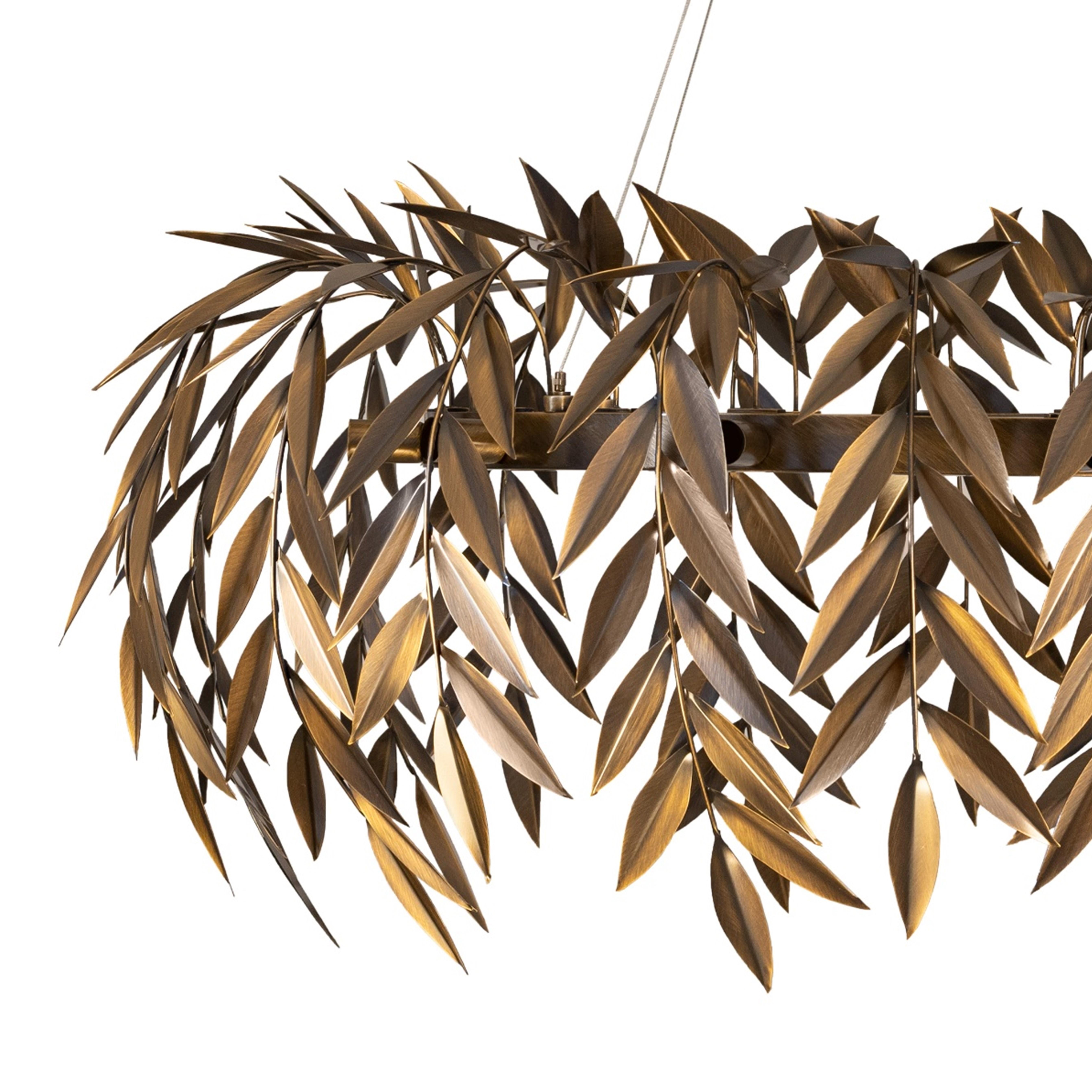 Modern Azores Chandelier, Oxidized Brushed Brass, InsidherLand by Joana Santos Barbosa For Sale