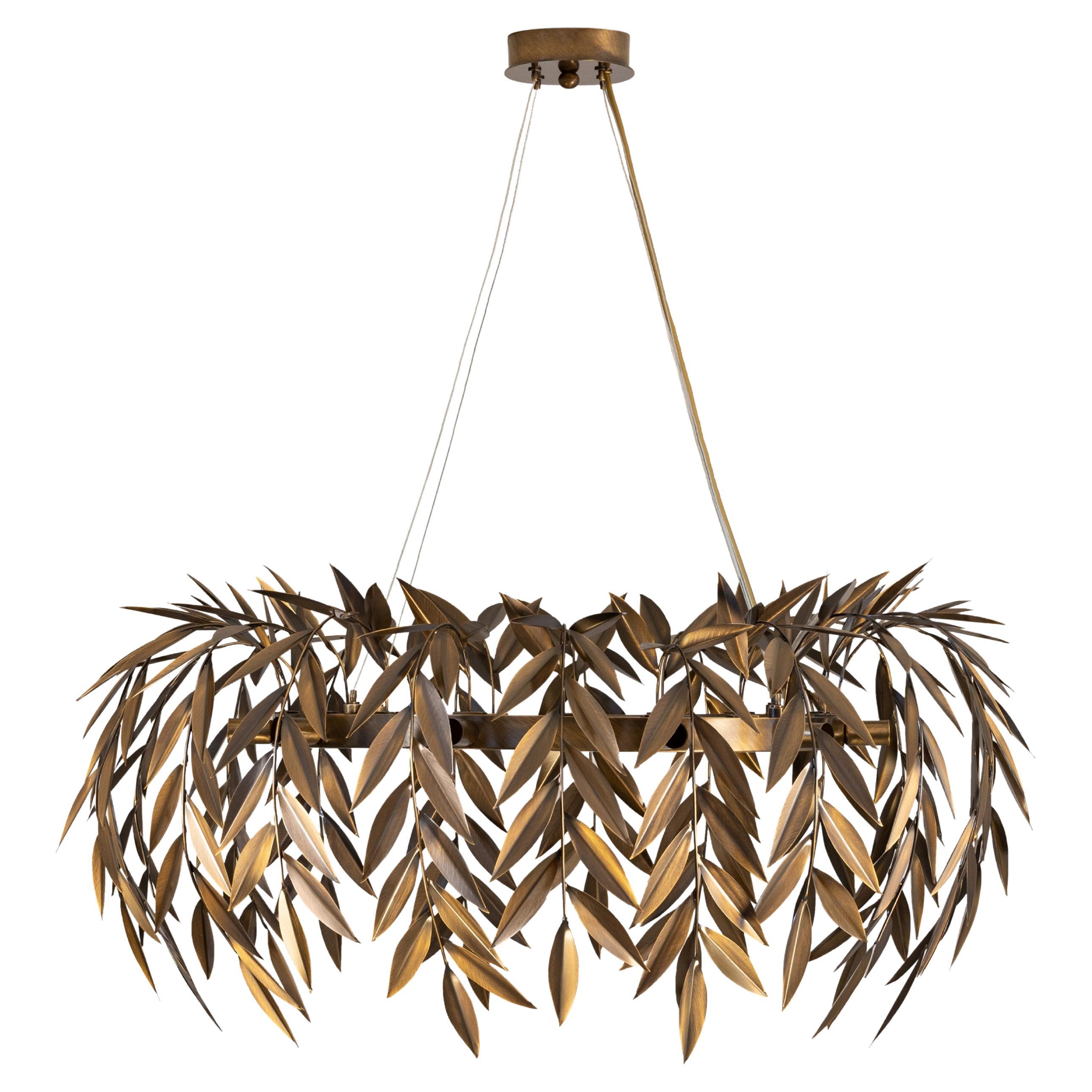 Azores Chandelier, Oxidized Brushed Brass, InsidherLand by Joana Santos Barbosa For Sale