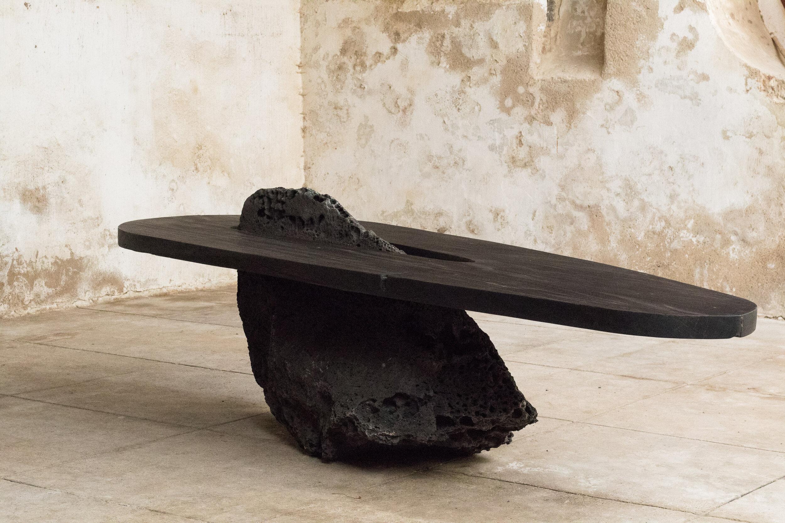 One-of-a-kind dining table.

Born in Romania in 1986, Mircea Anghel is a self-taught designer based in Portugal and the founder of Cabana Studio. From a young age, growing up in Bucharest, he displayed a particular interest in mathematics and always