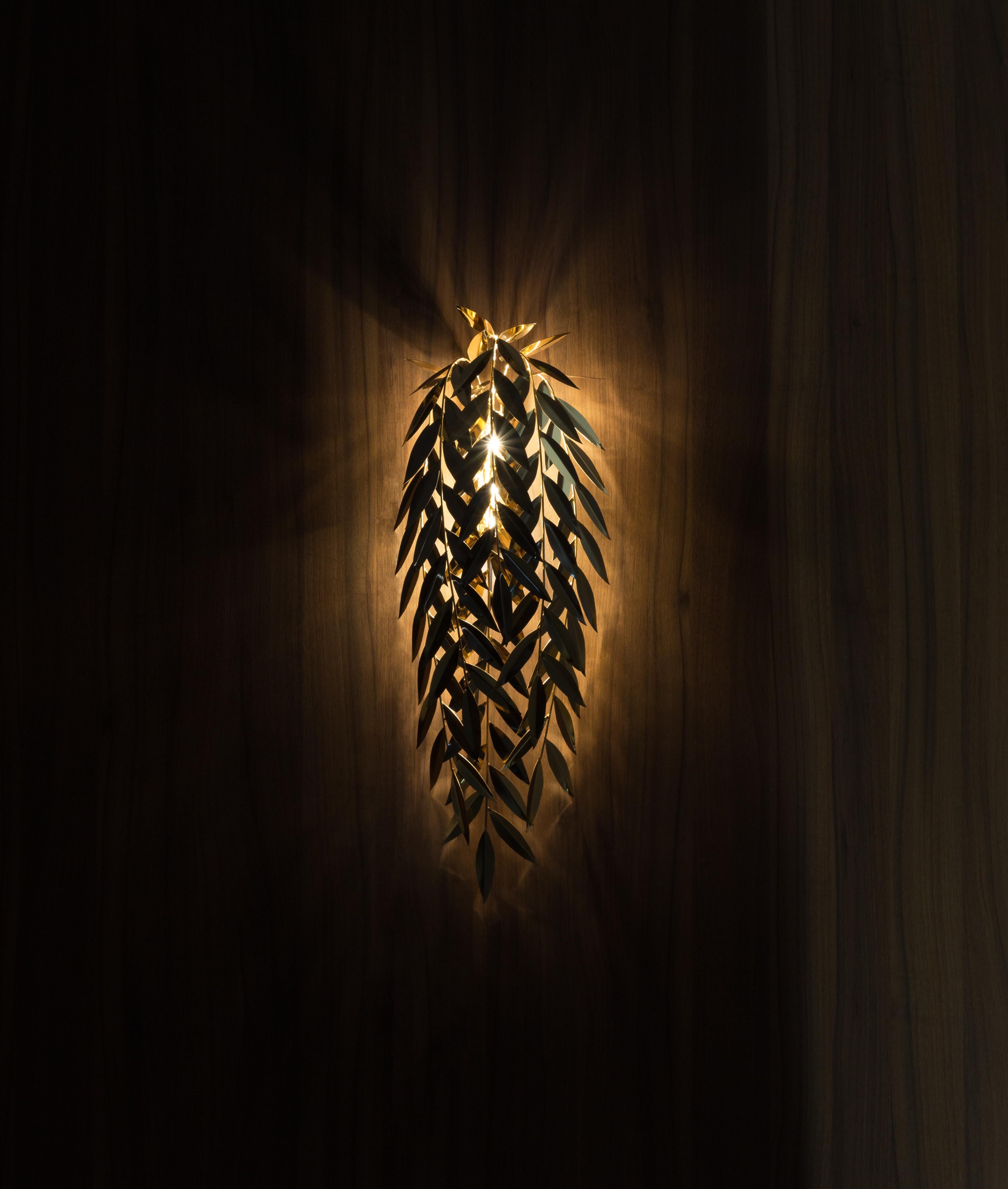 Azores Wall Lamp, Polished Gold (in stock), InsidherLand by Joana Santos Barbosa In New Condition For Sale In Maia, Porto